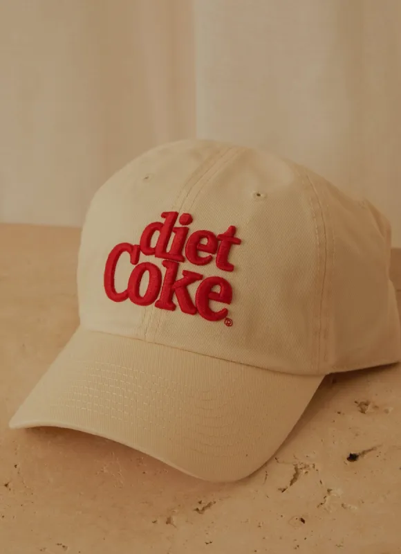 Diet Coke Ball Park Cap - Ivory sold by Peppermayo
