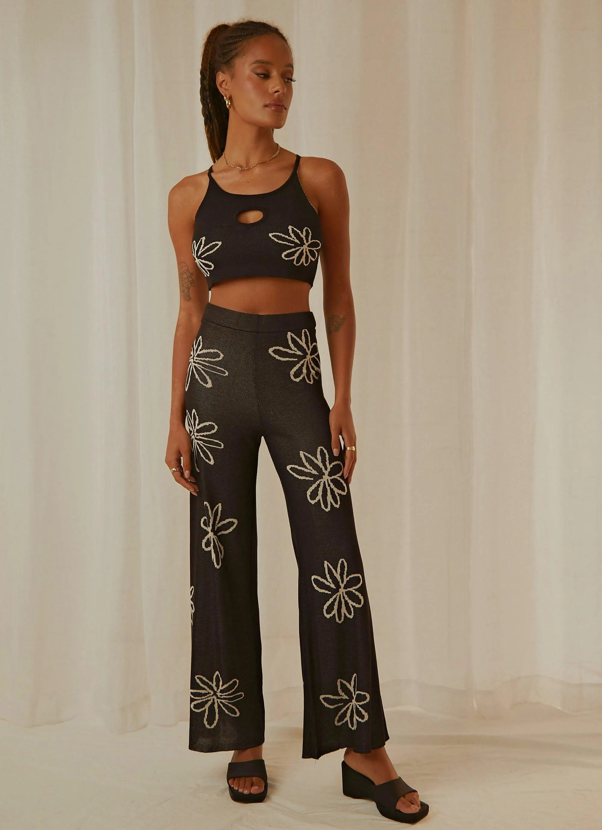 Sorella Knit Crop - Black sold by Peppermayo product image thumbnail 2