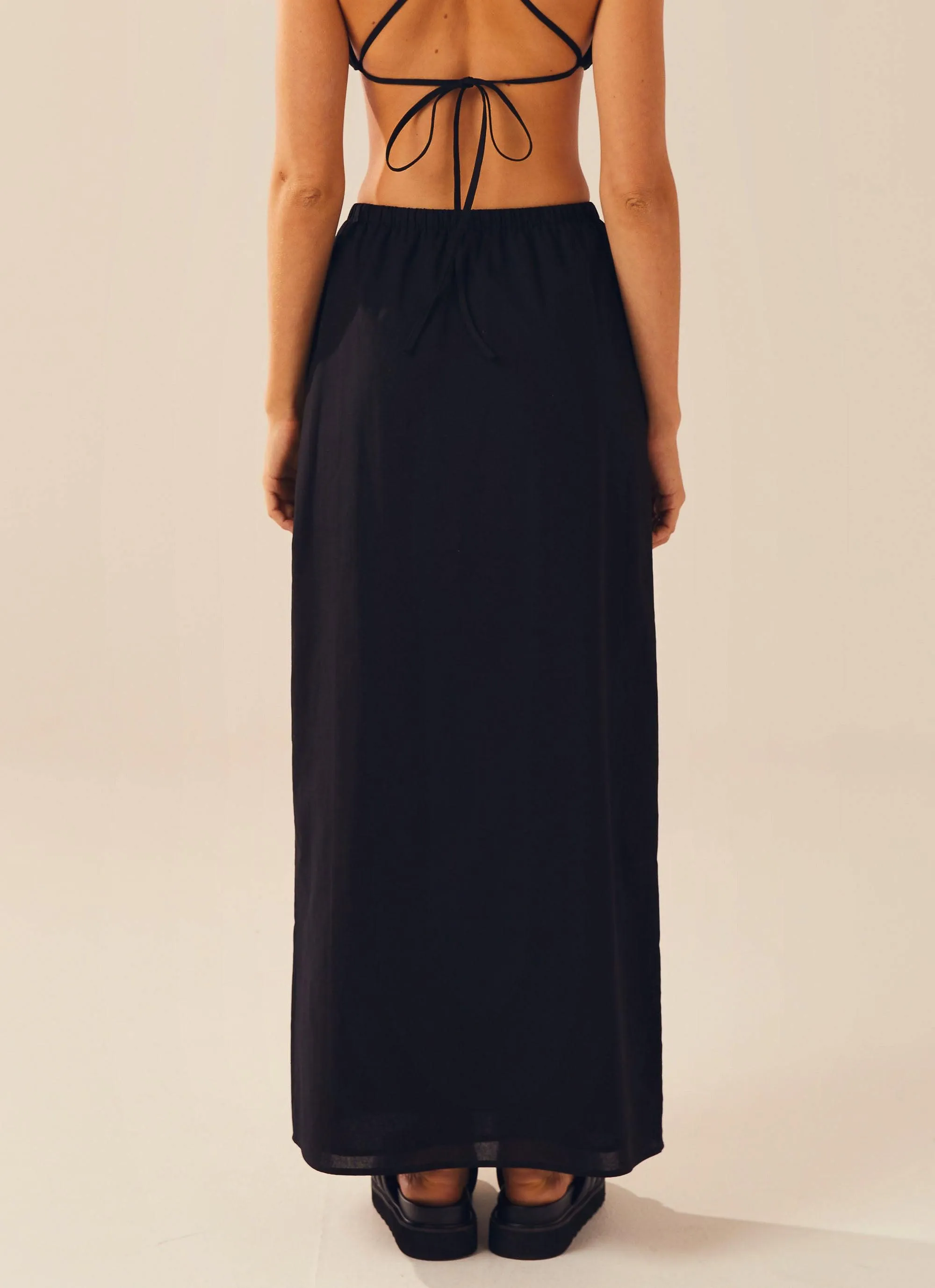 Sicilian Sun Maxi Skirt - Black sold by Peppermayo product image thumbnail 4
