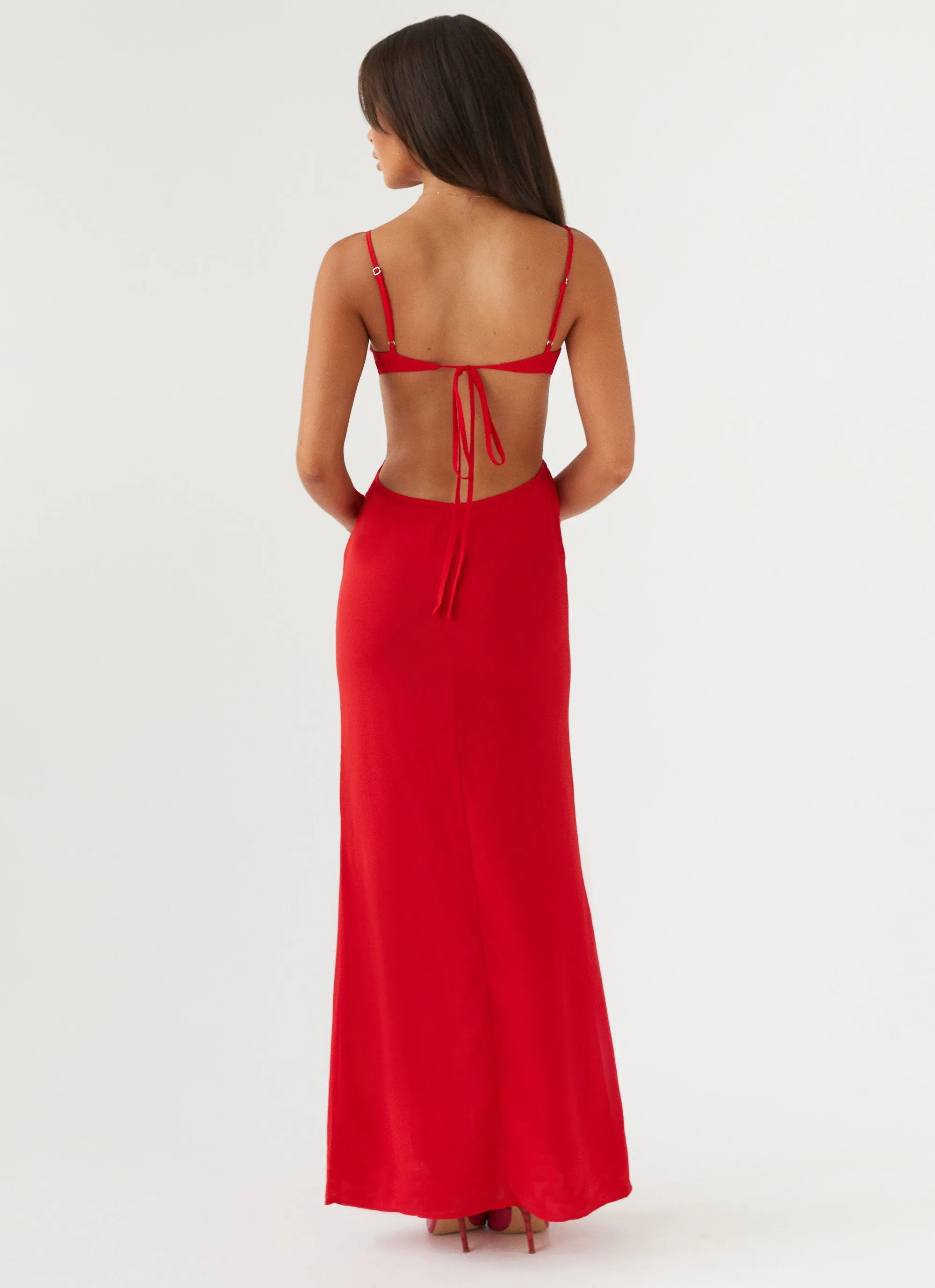 Klara Cut Out Maxi Dress - Red sold by Peppermayo product image thumbnail 4