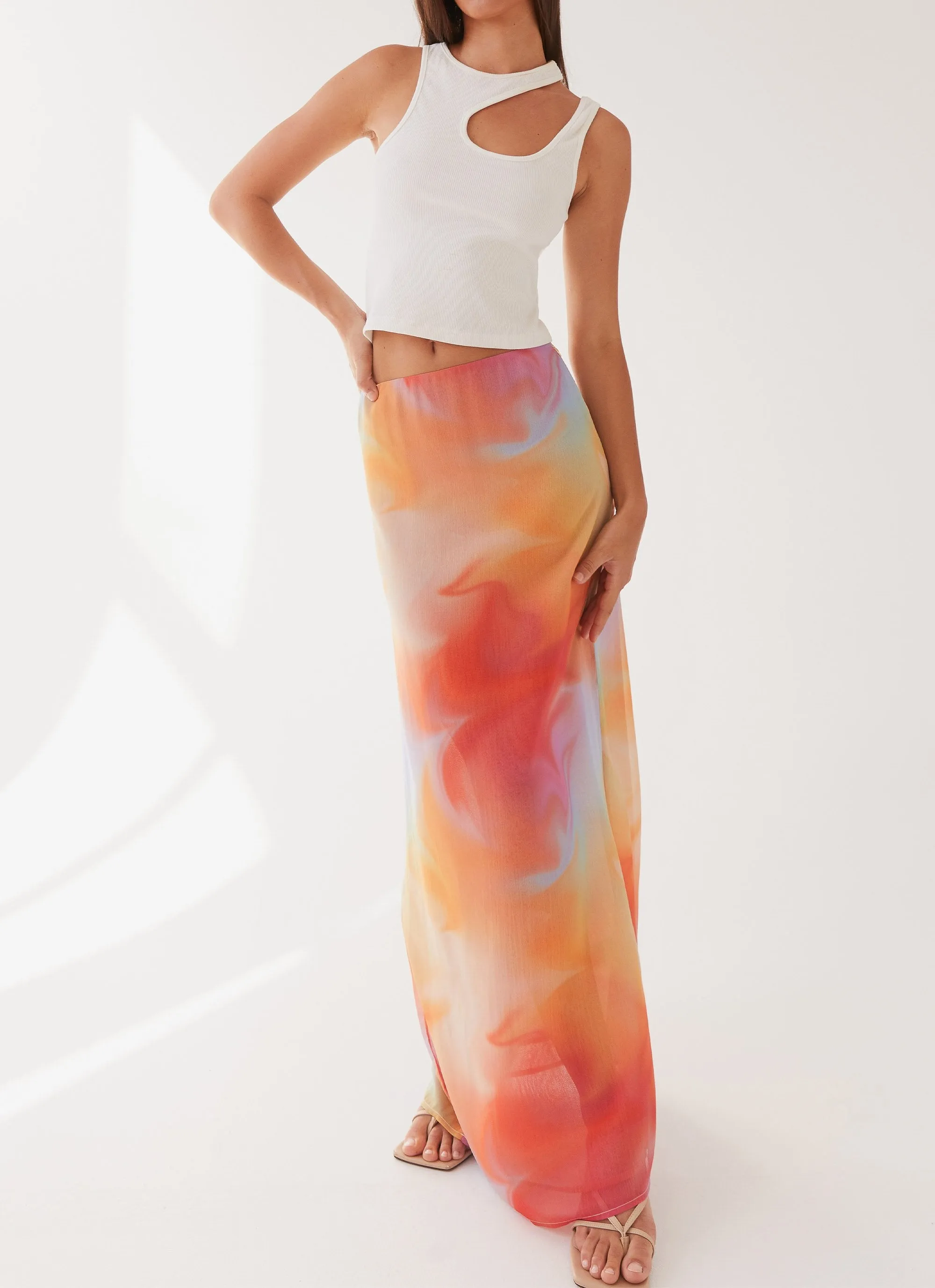 Sunlight Cascade Maxi Skirt - Rainbow Radiance sold by Peppermayo product image thumbnail 5