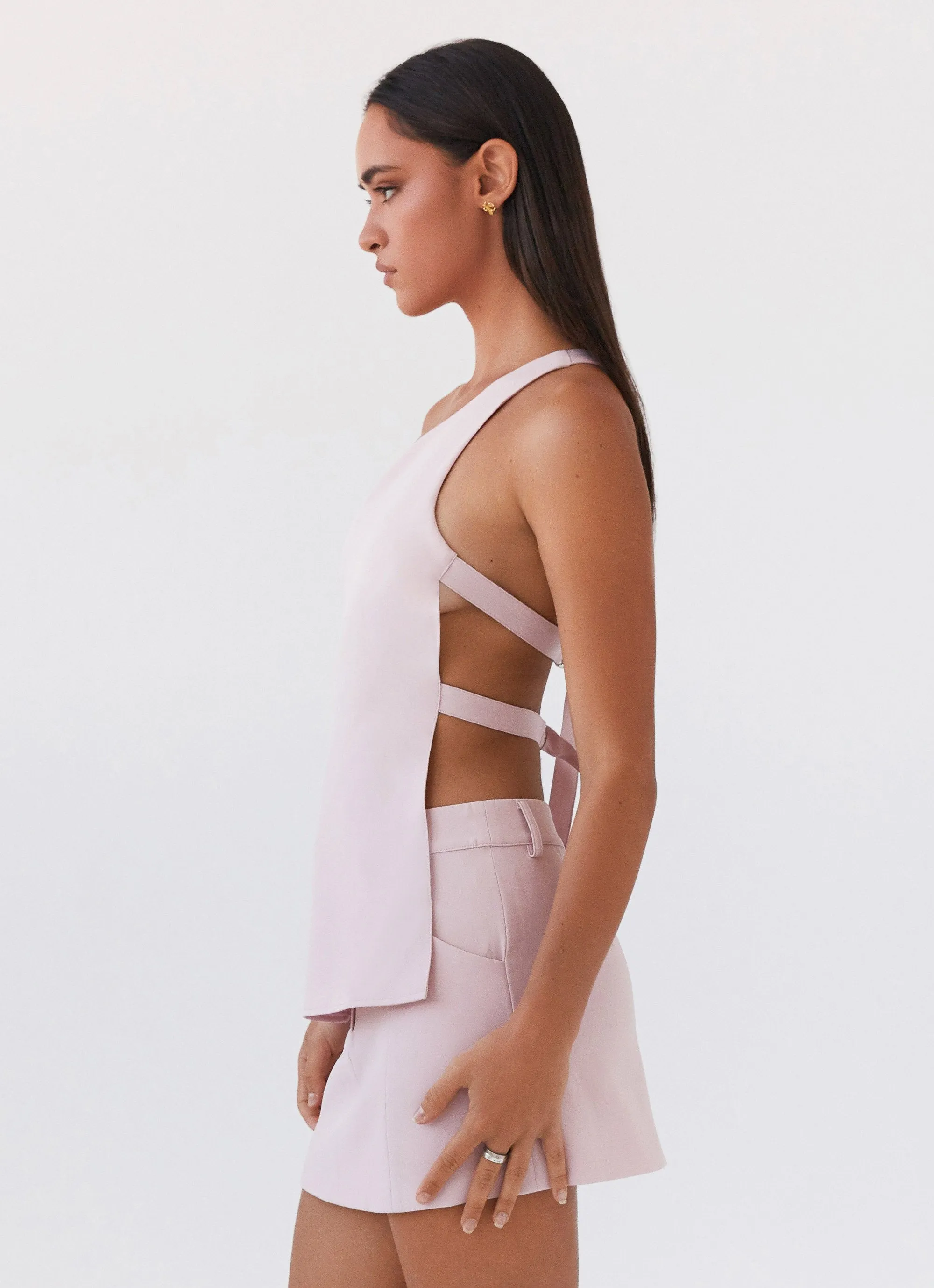 Zeina One Shoulder Top - Pink sold by Peppermayo product image thumbnail 3