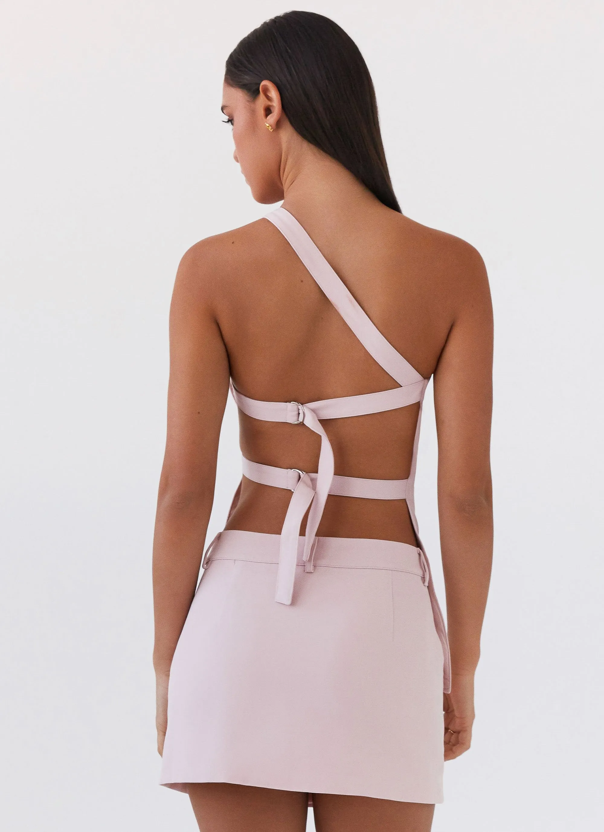 Zeina One Shoulder Top - Pink sold by Peppermayo product image thumbnail 4
