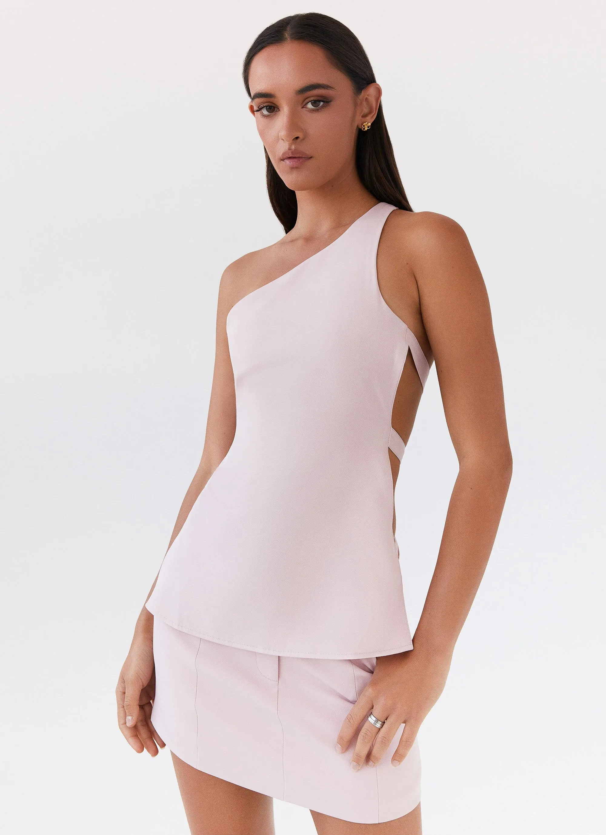 Zeina One Shoulder Top - Pink sold by Peppermayo product image thumbnail 5