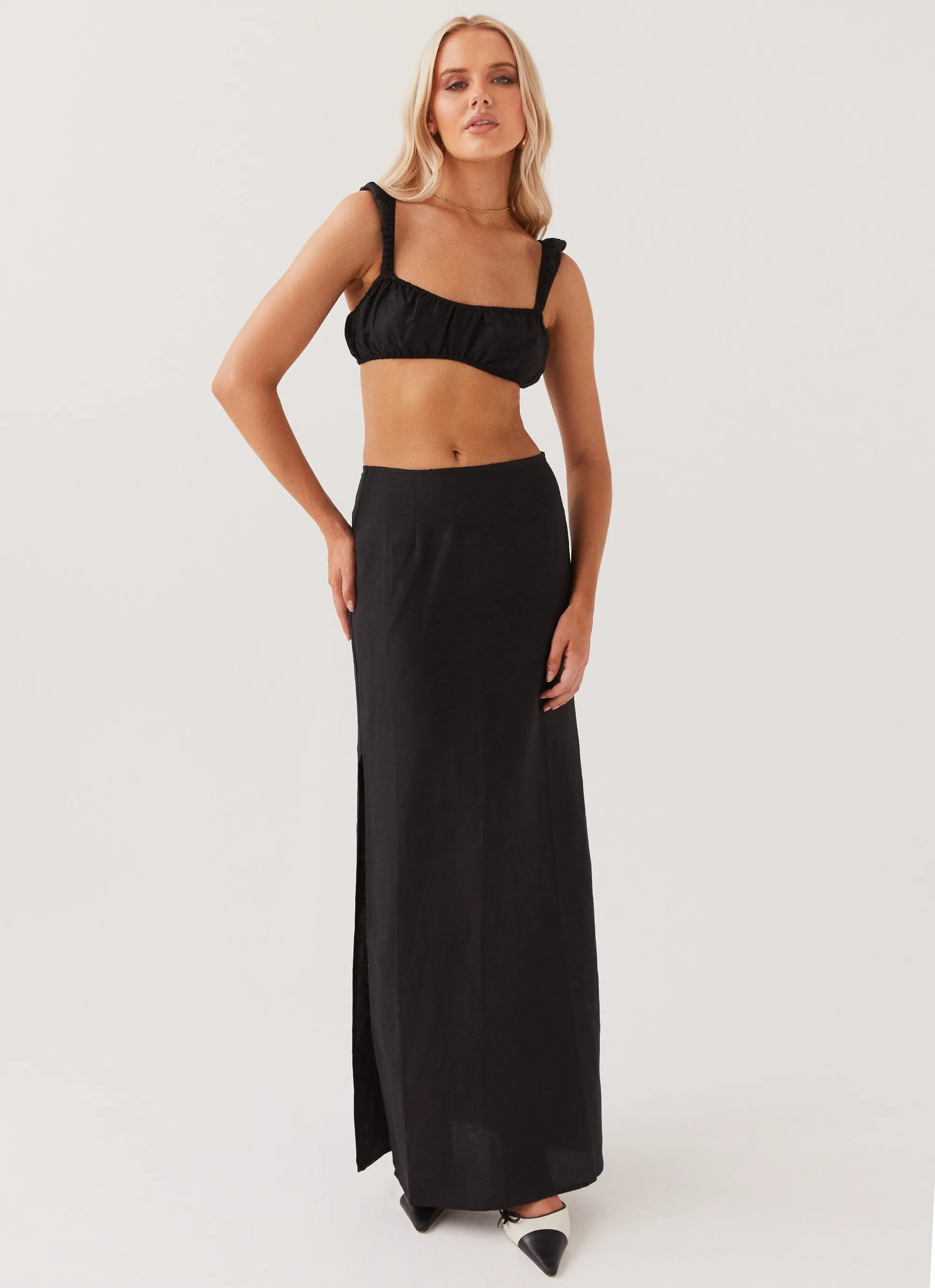 Valencia Villa Maxi Skirt - Black sold by Peppermayo product image thumbnail 2
