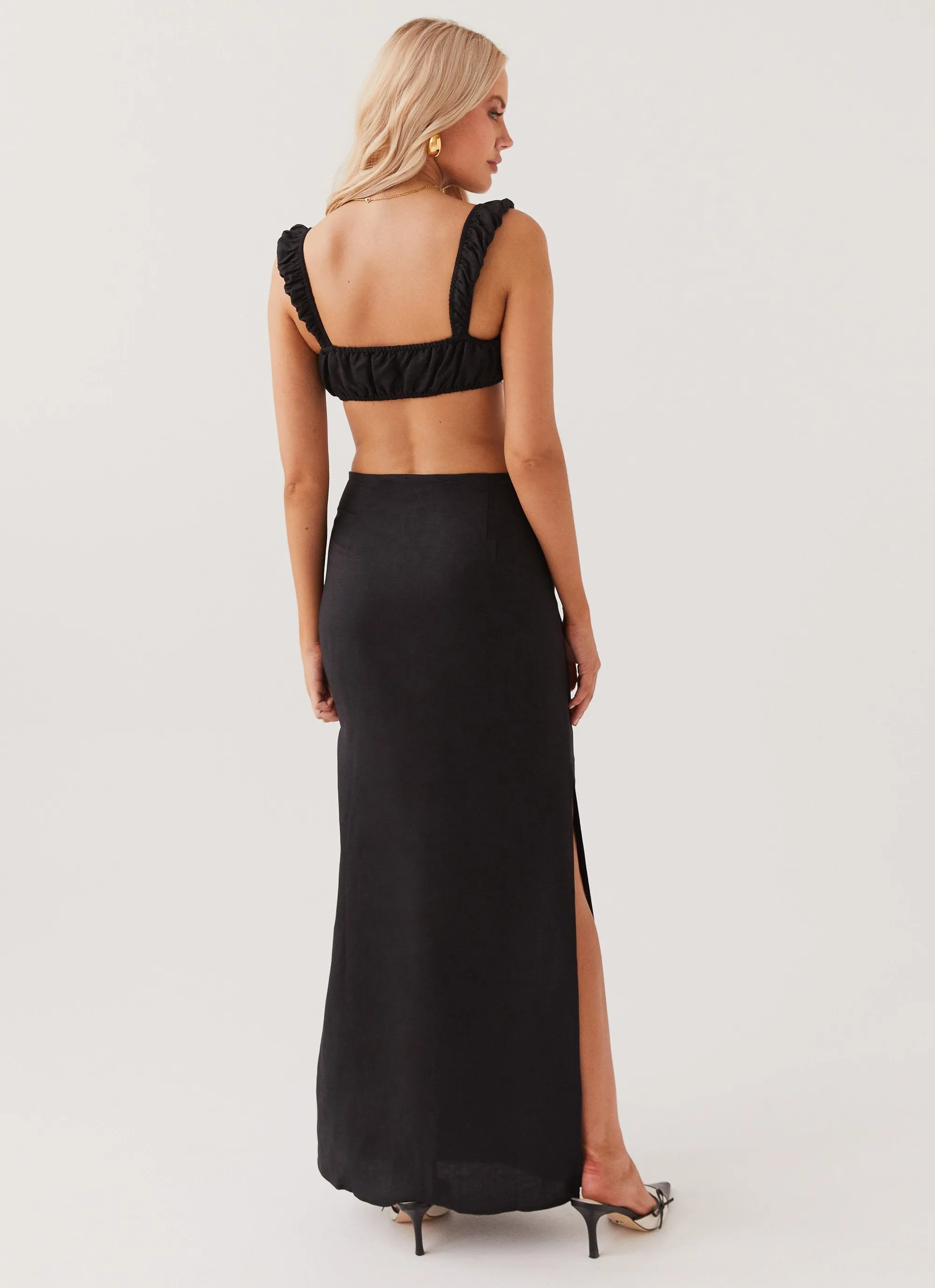 Valencia Villa Maxi Skirt - Black sold by Peppermayo product image thumbnail 4