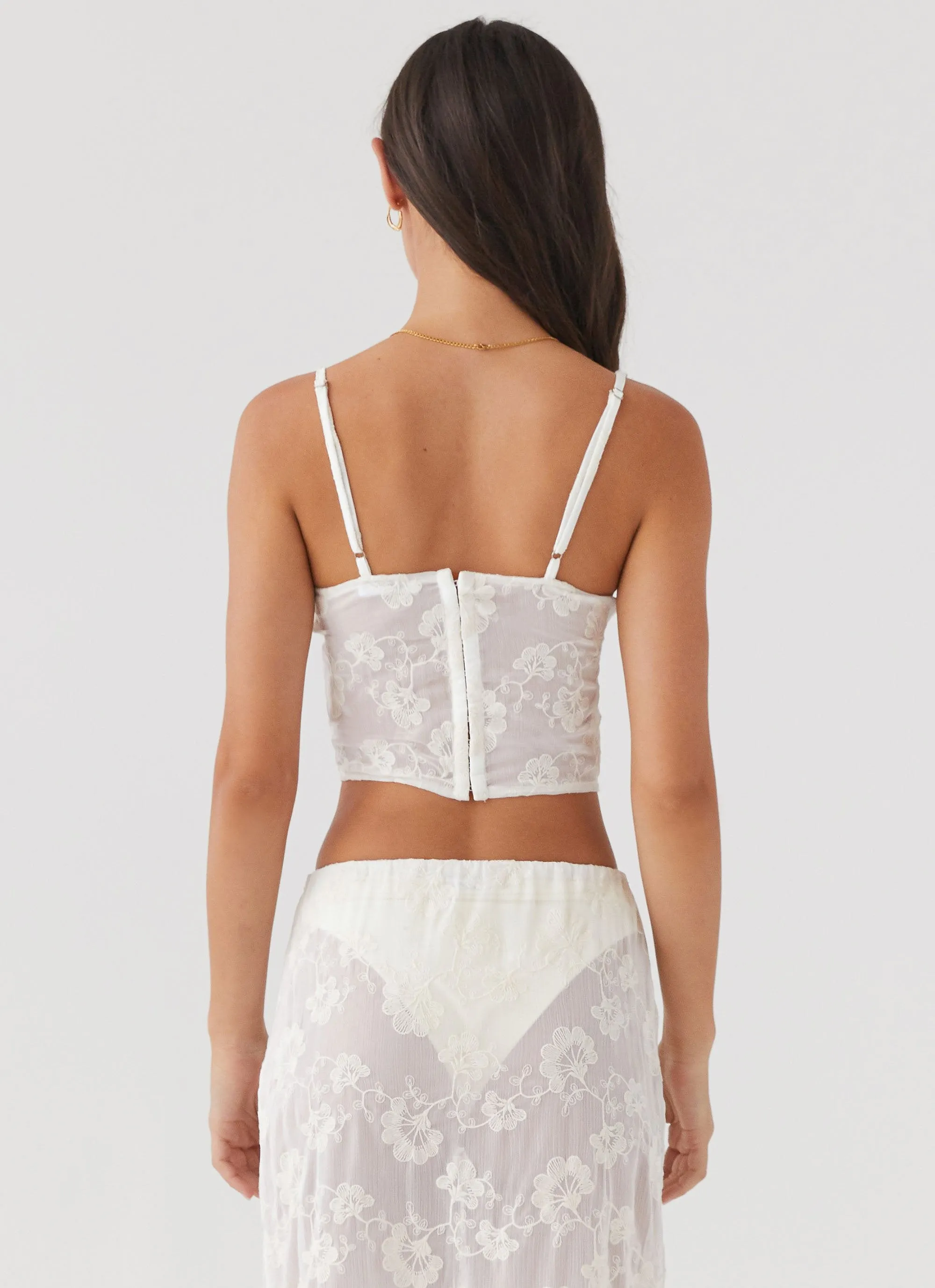 In The Clouds Bustier Top - Ivory Petal sold by Peppermayo product image thumbnail 4