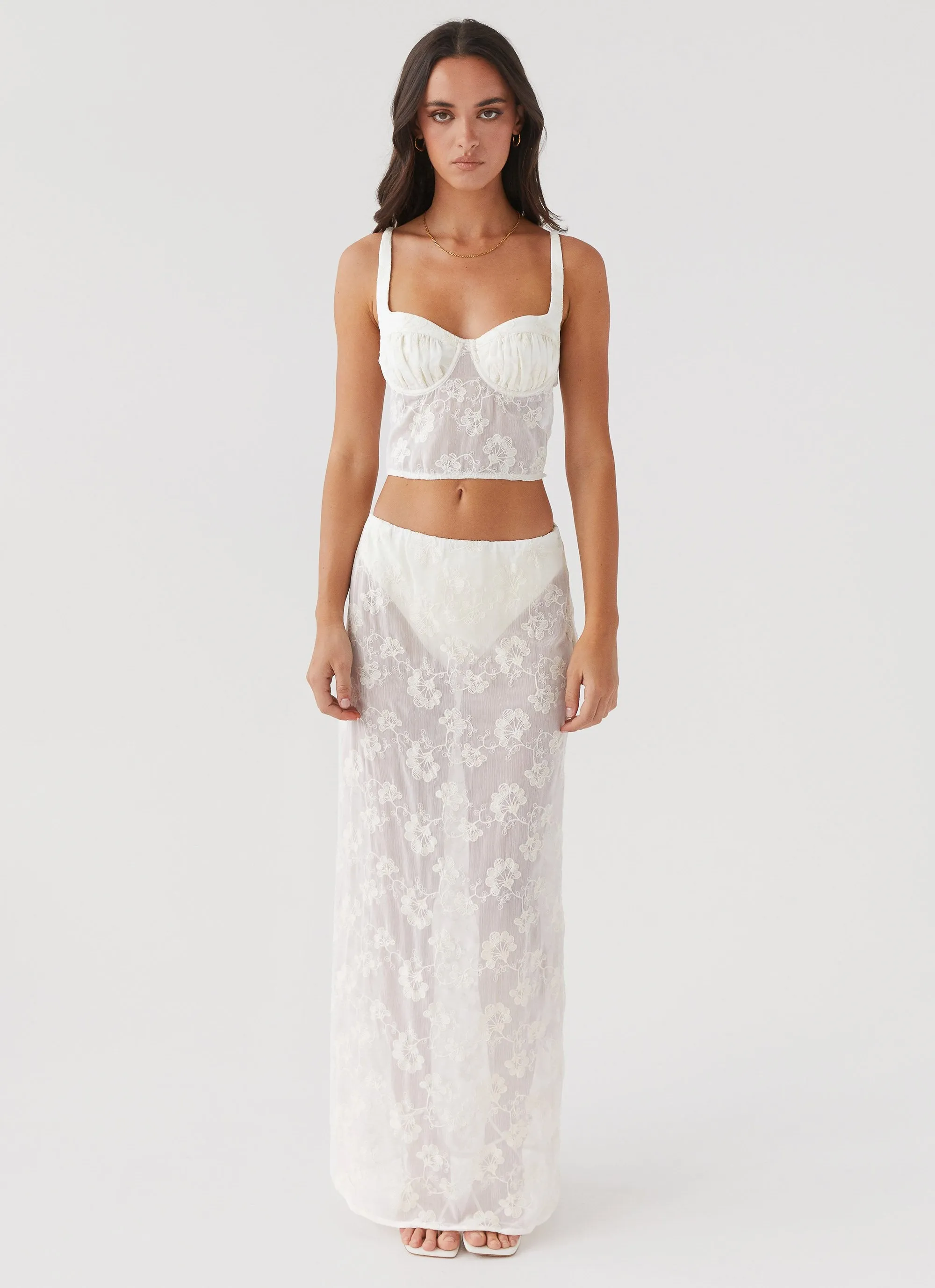 In The Clouds Bustier Top - Ivory Petal sold by Peppermayo product image thumbnail 2