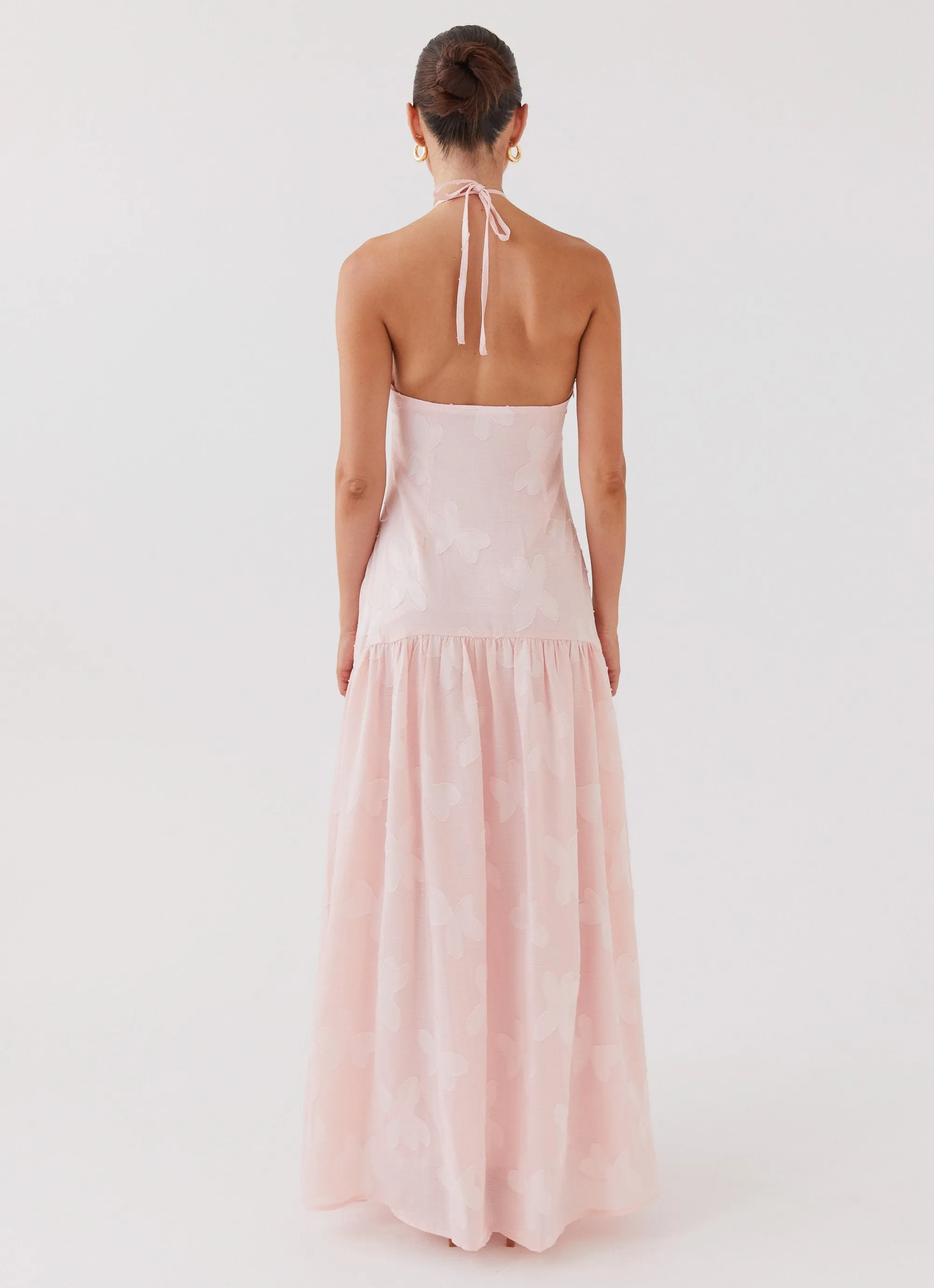 Blushed Cross Neckline Maxi Dress - Pink Petal sold by Peppermayo product image thumbnail 5