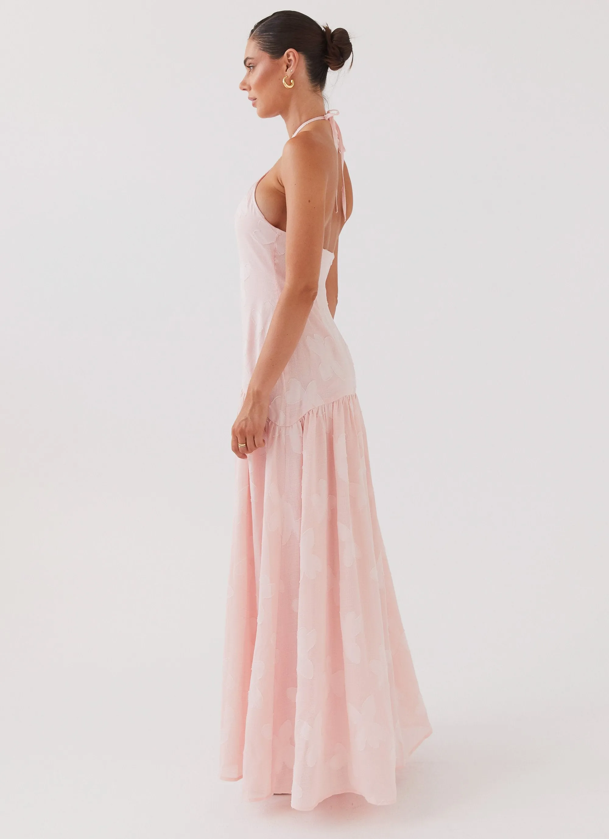 Blushed Cross Neckline Maxi Dress - Pink Petal sold by Peppermayo product image thumbnail 4