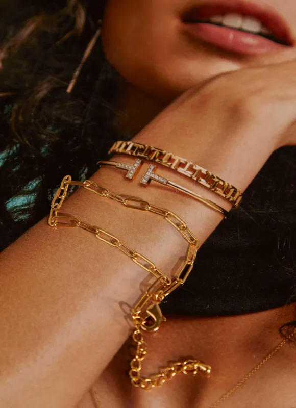 Amity Chain Bracelet - Gold sold by Peppermayo