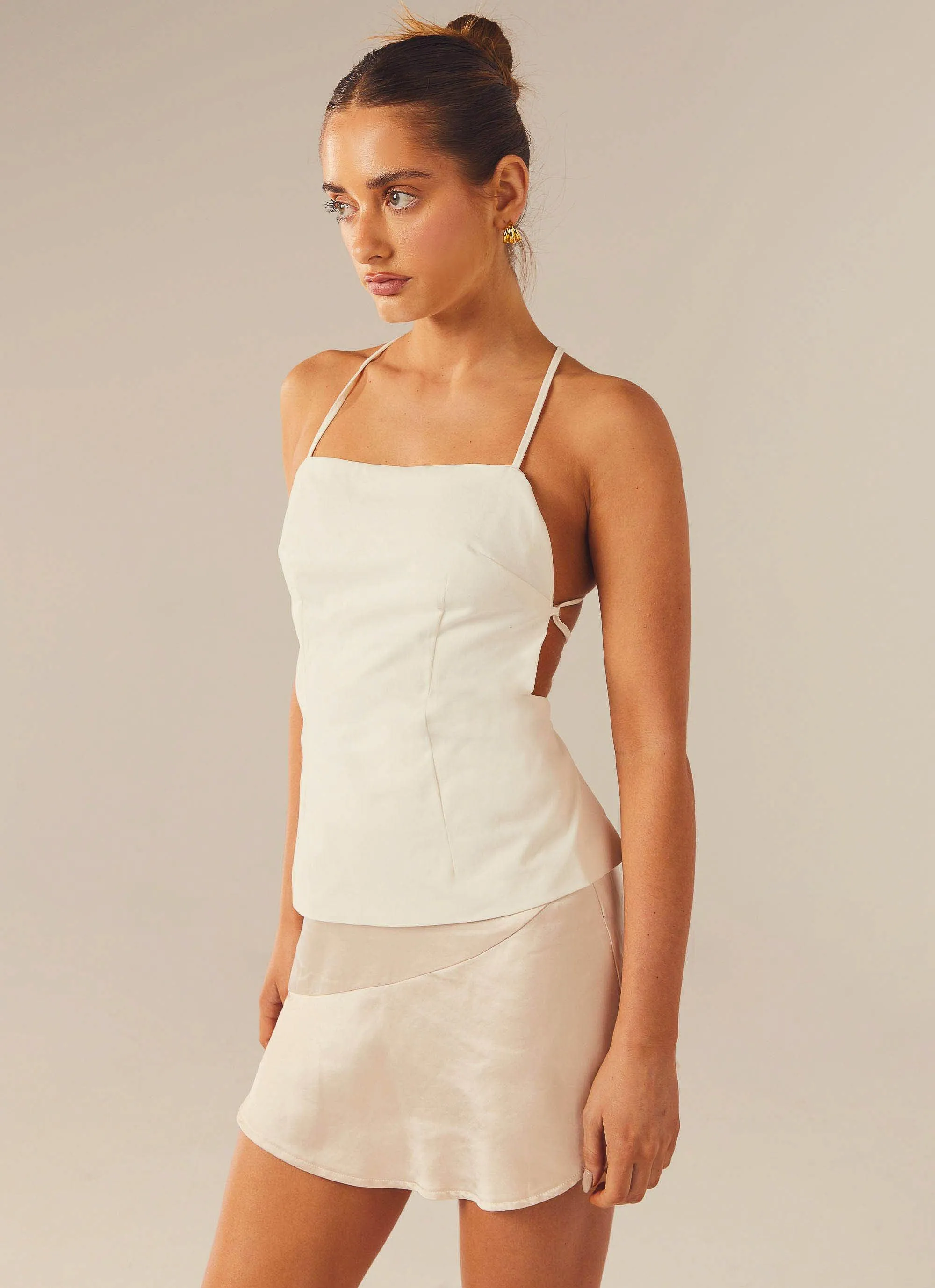 Keep My Cool Mini Skirt - Champagne sold by Peppermayo product image thumbnail 4