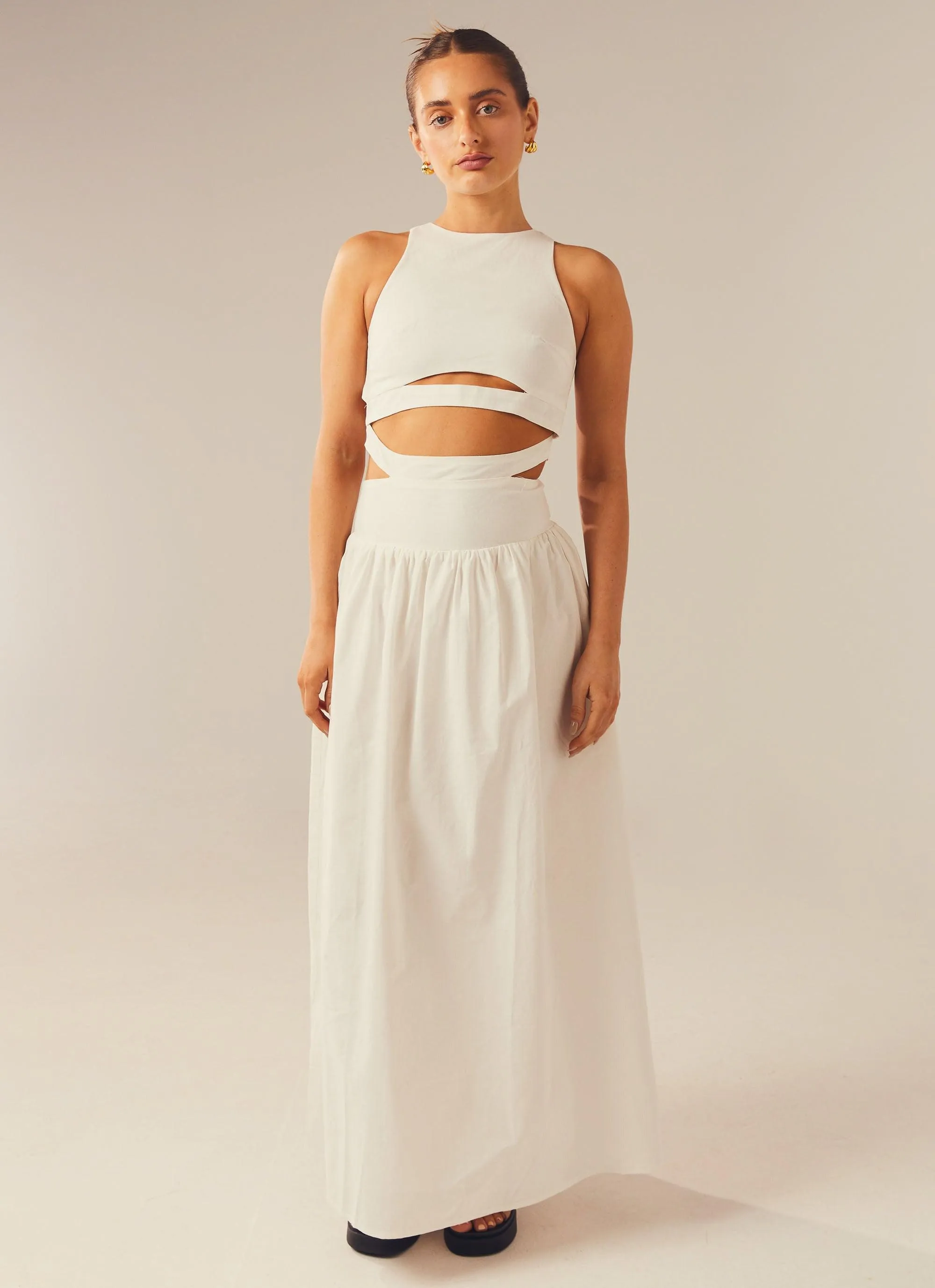 Meet Me In Majorca Maxi Dress - White sold by Peppermayo product image thumbnail 2