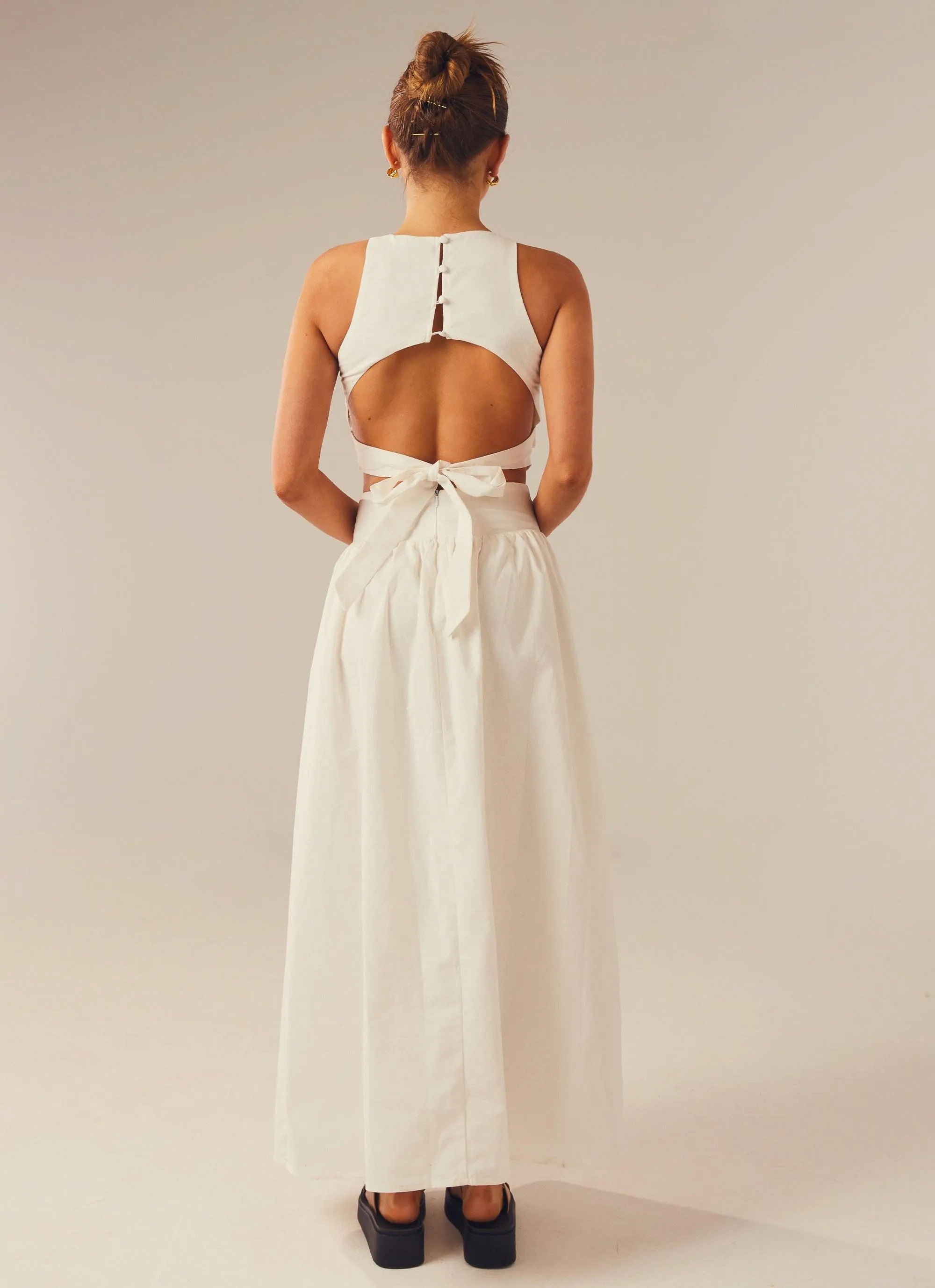 Meet Me In Majorca Maxi Dress - White sold by Peppermayo product image thumbnail 4