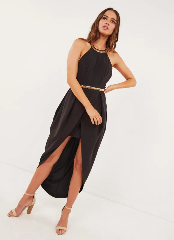 Jemma Dress - Black sold by Peppermayo