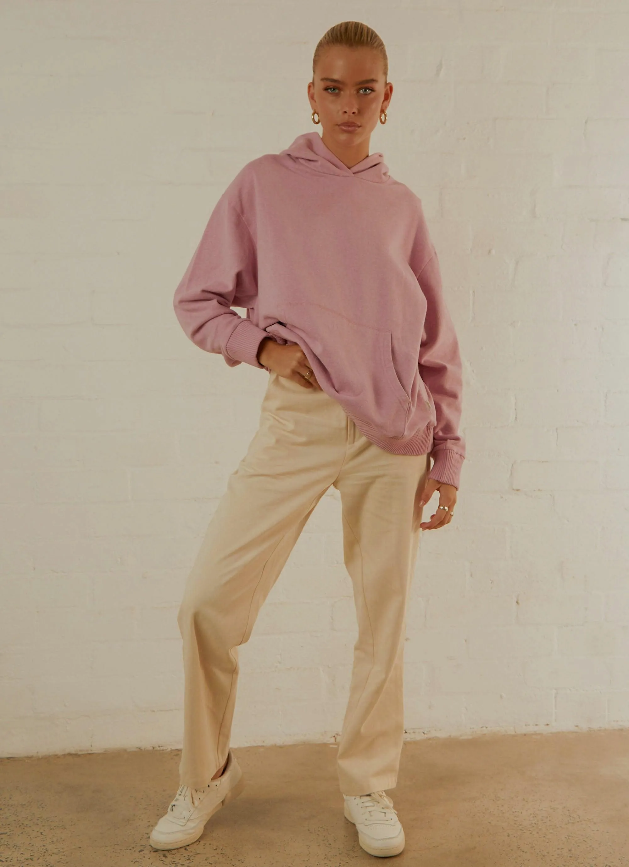 Remi Hemp Oversized Hood - Smokey Pink sold by Peppermayo product image thumbnail 2