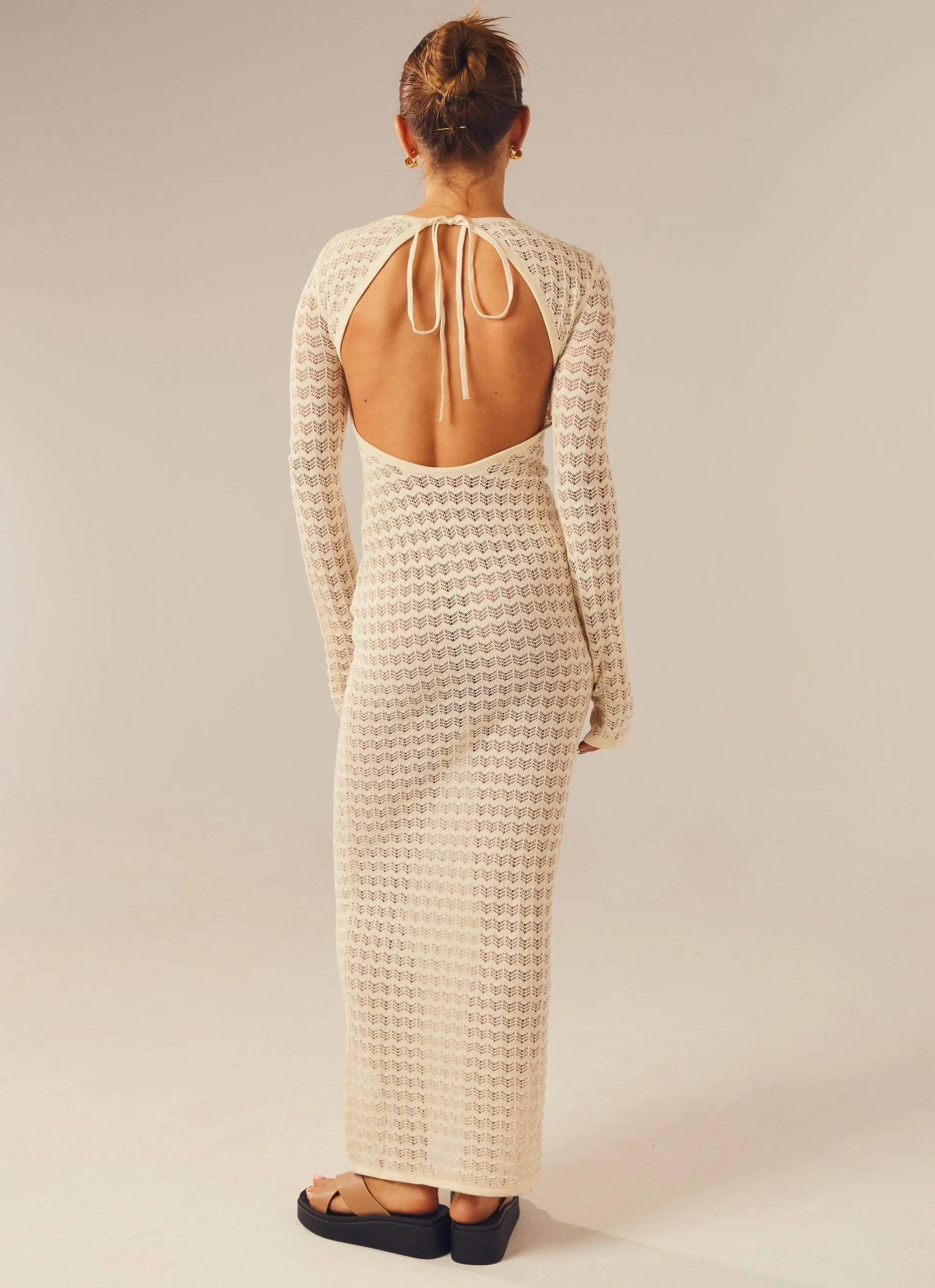 Love Galore Crochet Maxi Dress - Ivory sold by Peppermayo product image thumbnail 5