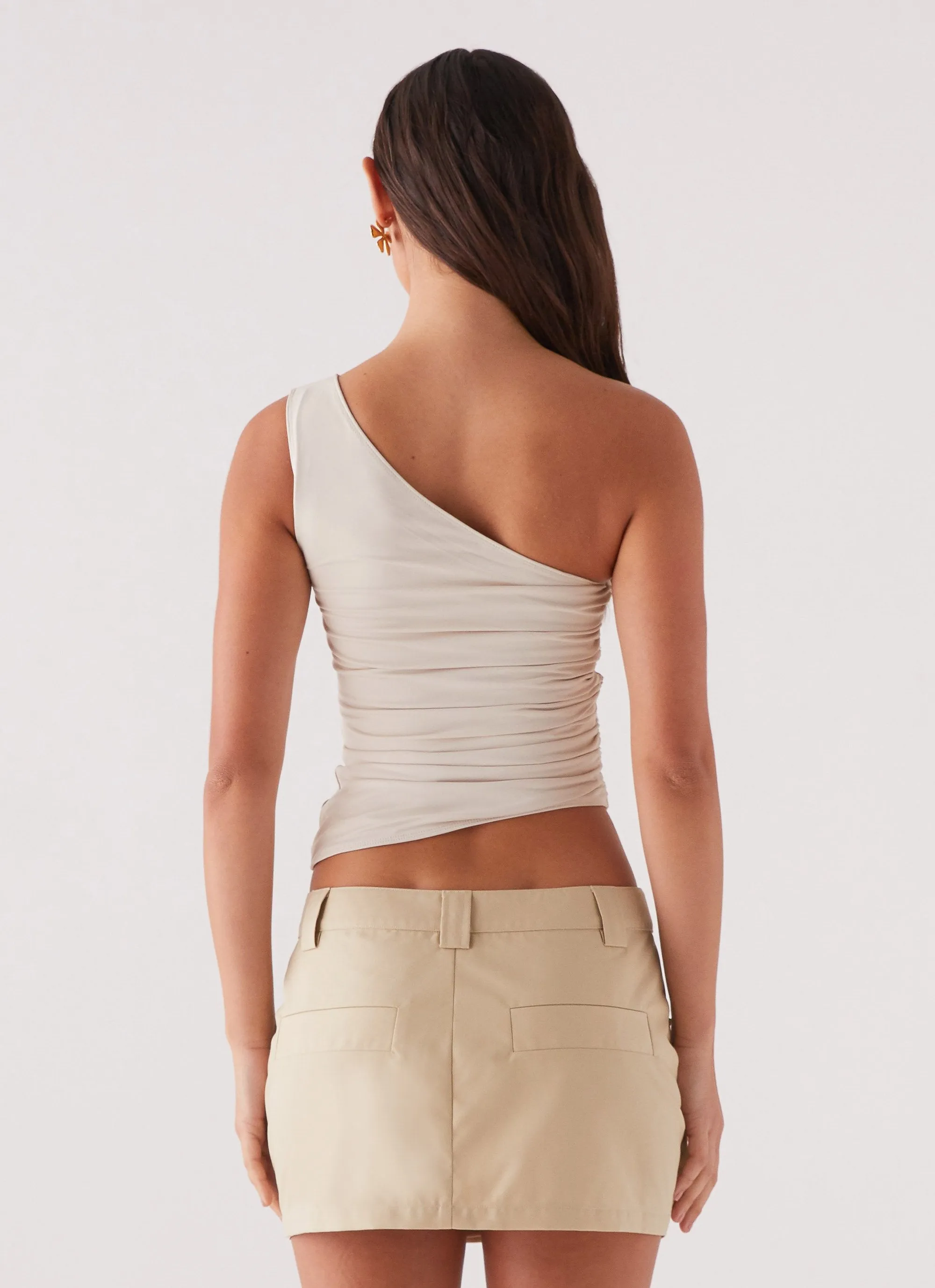 Heart To Heart Cargo Mini Skirt - Beige sold by Peppermayo product image thumbnail 4