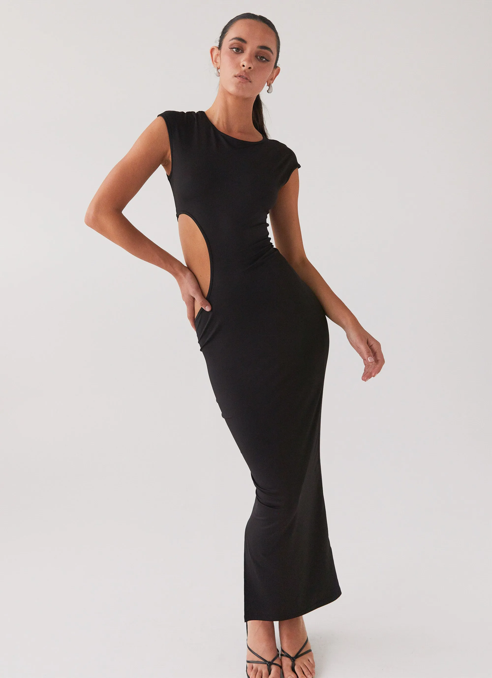 Never Too Much Maxi Dress - Shadow sold by Peppermayo