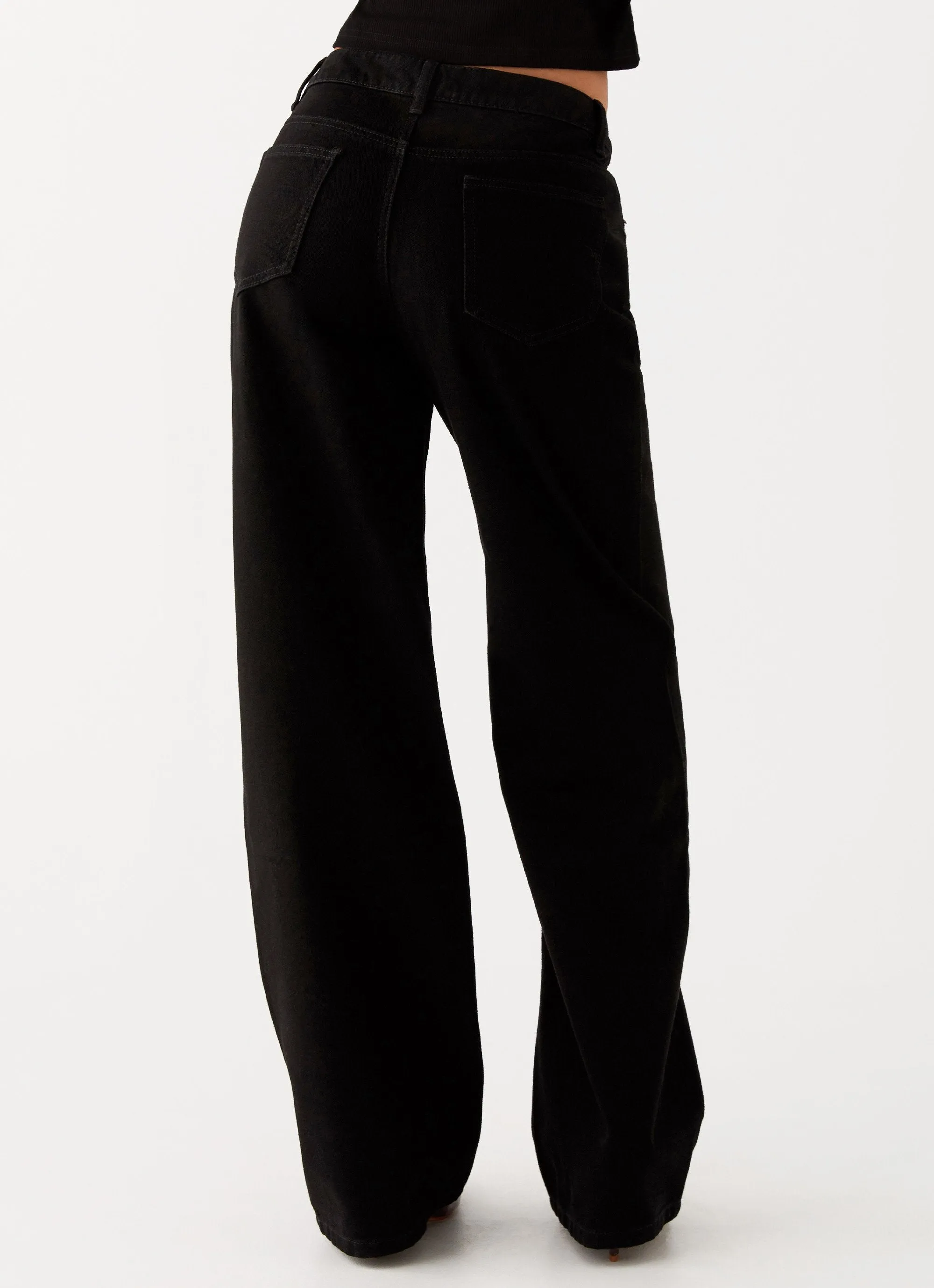 Keanna Low Rise Denim Jeans - Black sold by Peppermayo product image thumbnail 4
