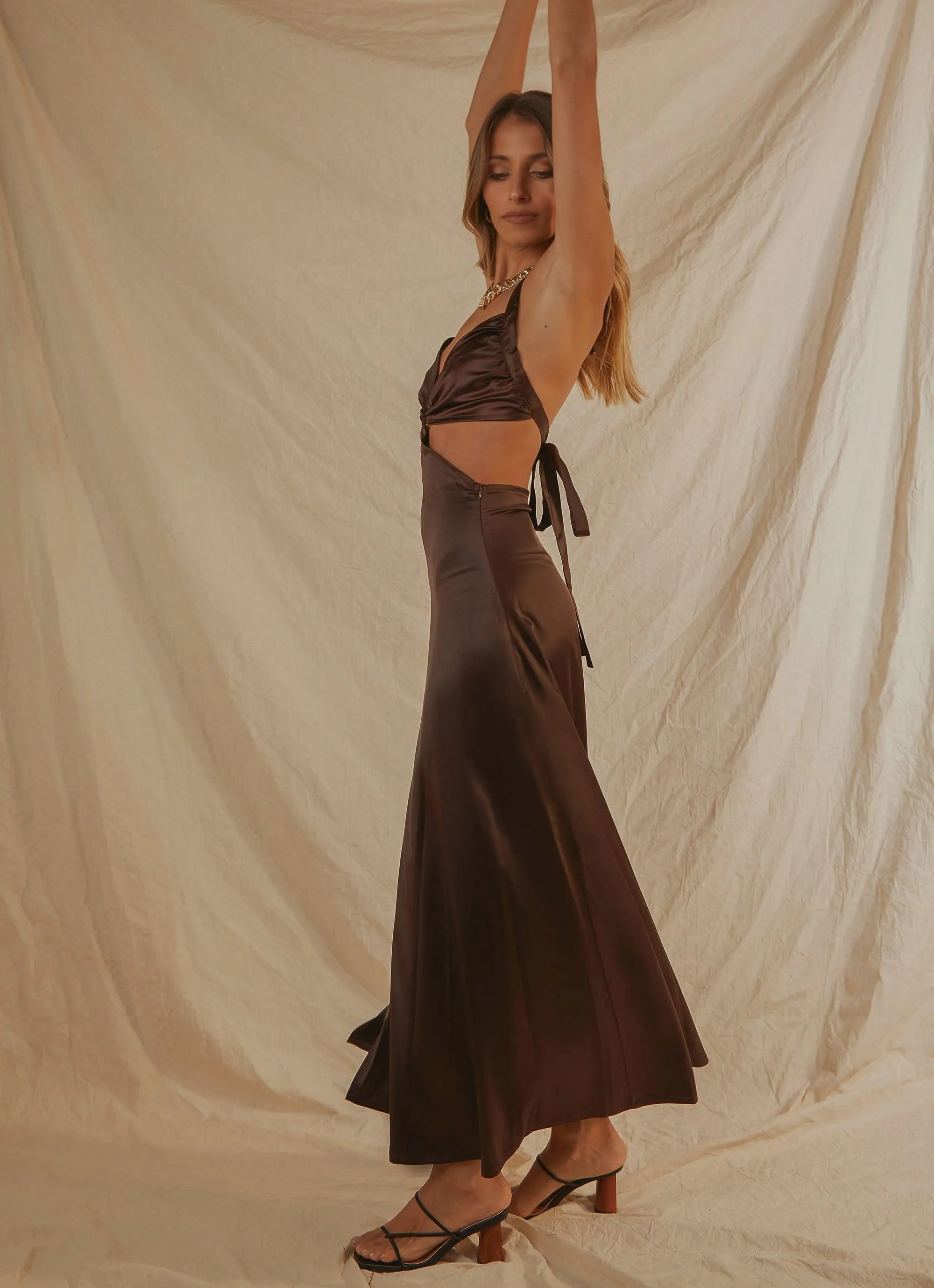 Palas Maxi Dress - Chocolate sold by Peppermayo product image thumbnail 4