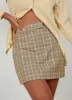 Chance Skirt - Beige Check sold by Peppermayo