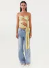 Sunlight Cascade Top - Daffodil sold by Peppermayo
