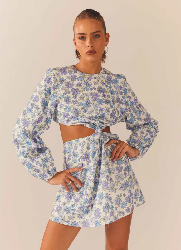 Escape To The Cottage Mini Dress - Daisy Chain sold by Peppermayo