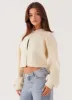 Daphne Knit Cardigan - Ivory sold by Peppermayo