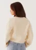 Daphne Knit Cardigan - Ivory sold by Peppermayo