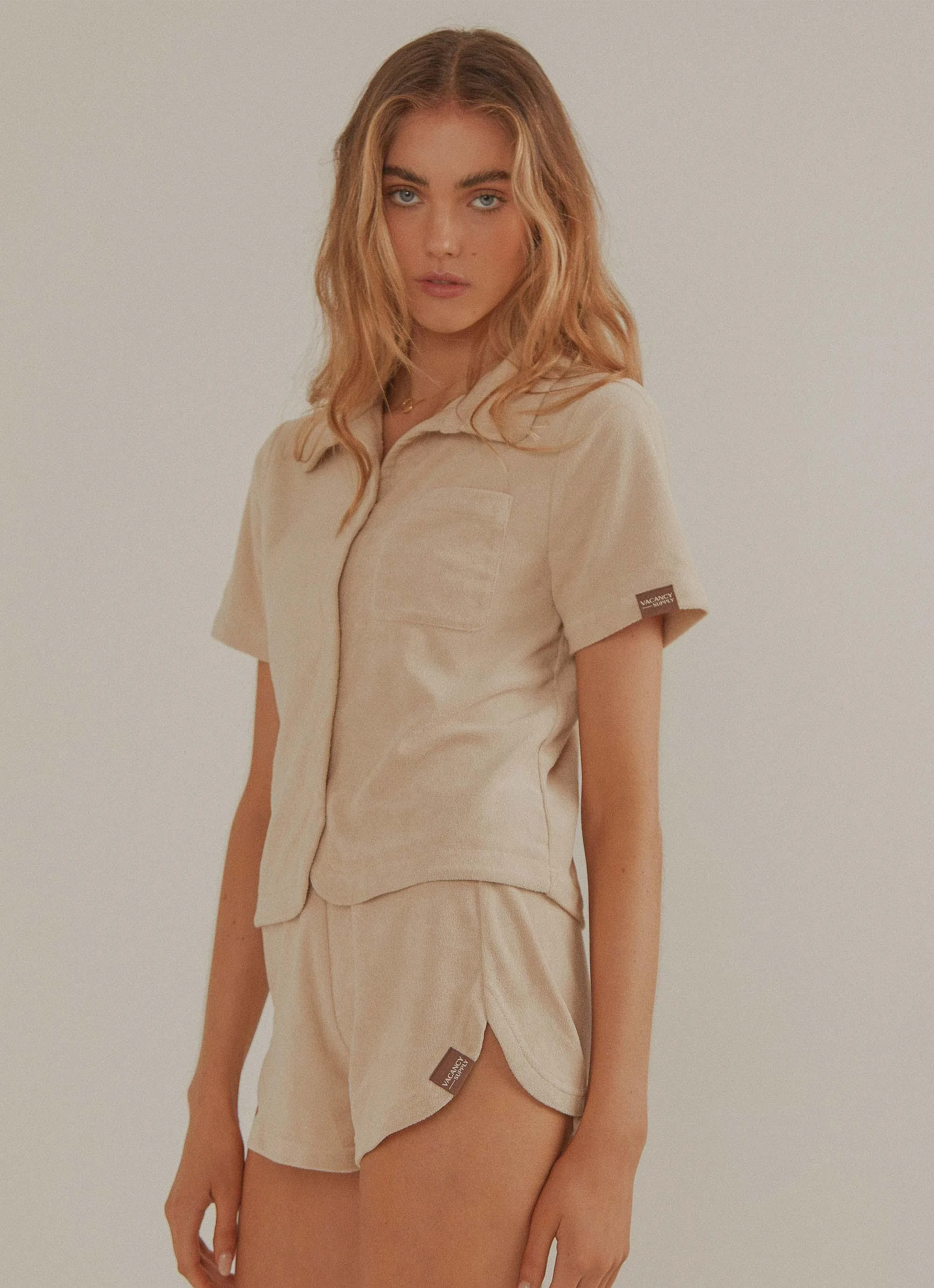Holiday Terry Shirt - Beige sold by Peppermayo product image thumbnail 5