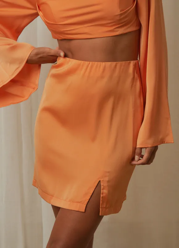 Runway Ready Mini Skirt - Orange sold by Peppermayo