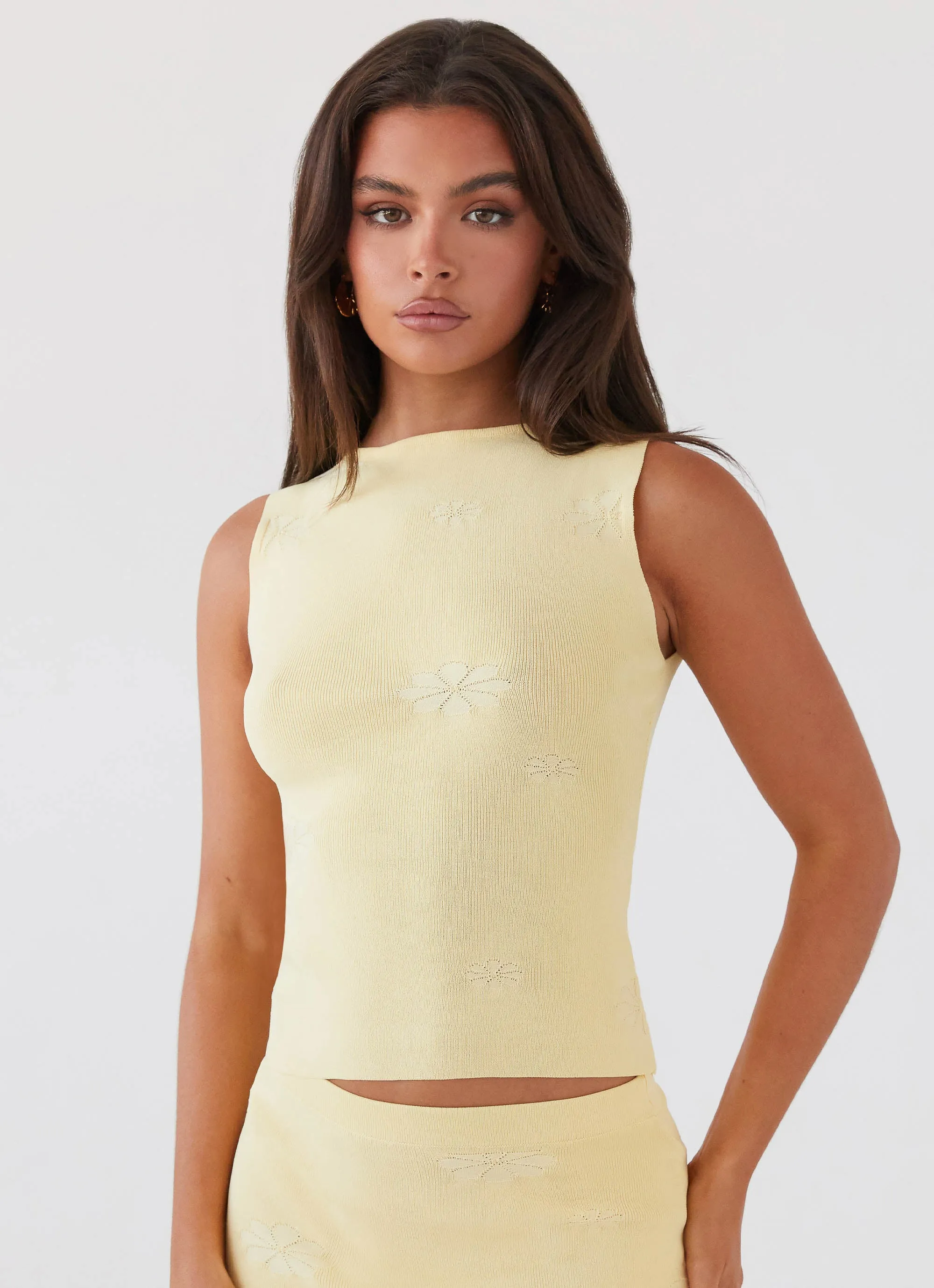 Holly Knit Tank - Lemon sold by Peppermayo product image thumbnail 2