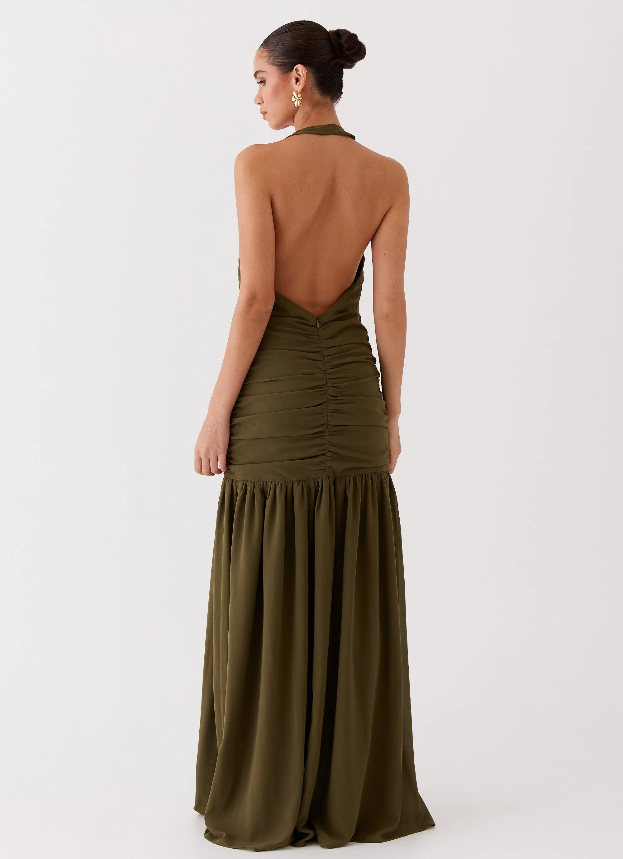 Truly in Love Maxi Dress - Khaki sold by Peppermayo product image thumbnail 5
