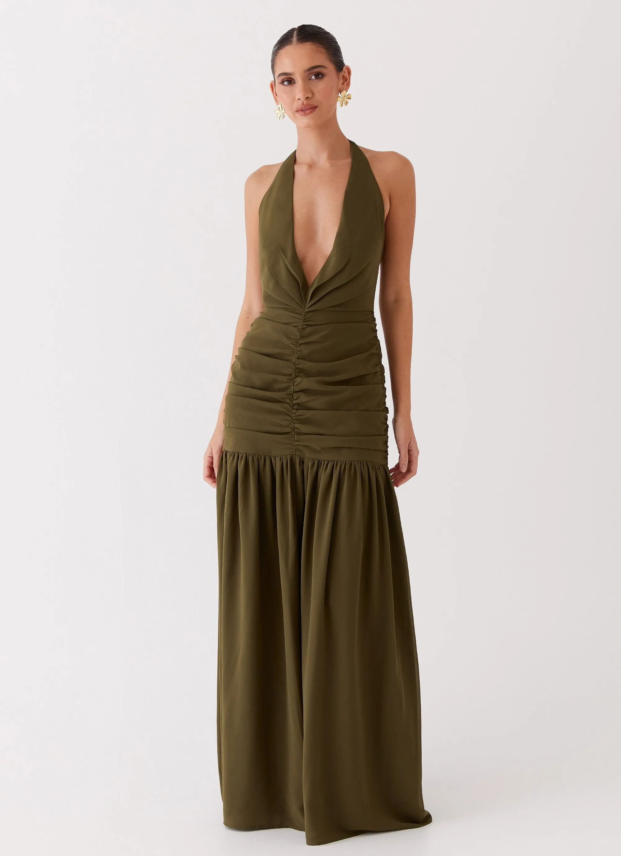 Truly in Love Maxi Dress - Khaki sold by Peppermayo product image thumbnail 3