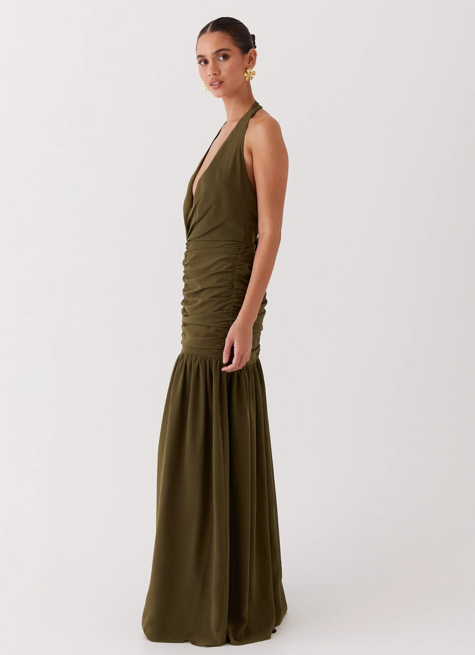 Truly in Love Maxi Dress - Khaki sold by Peppermayo product image thumbnail 4