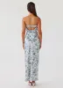 Summer Lover Maxi Dress - Blue Paisley sold by Peppermayo