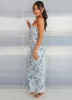 Summer Lover Maxi Dress - Blue Paisley sold by Peppermayo