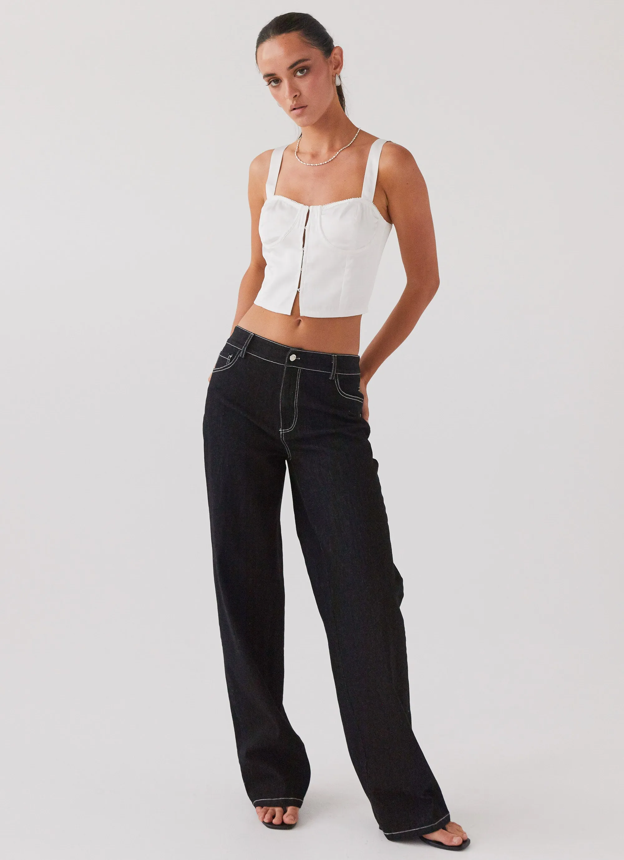 Give Me Love Bustier Top - Pure White sold by Peppermayo product image thumbnail 2