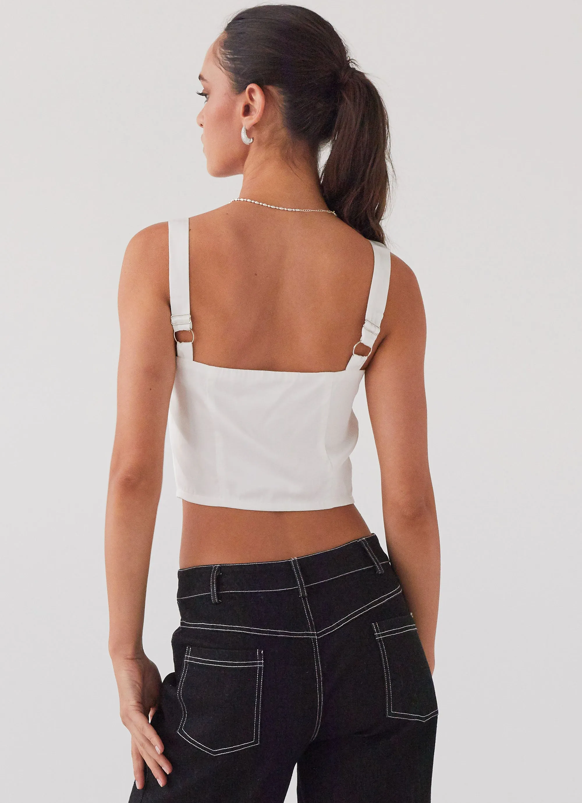 Give Me Love Bustier Top - Pure White sold by Peppermayo product image thumbnail 4