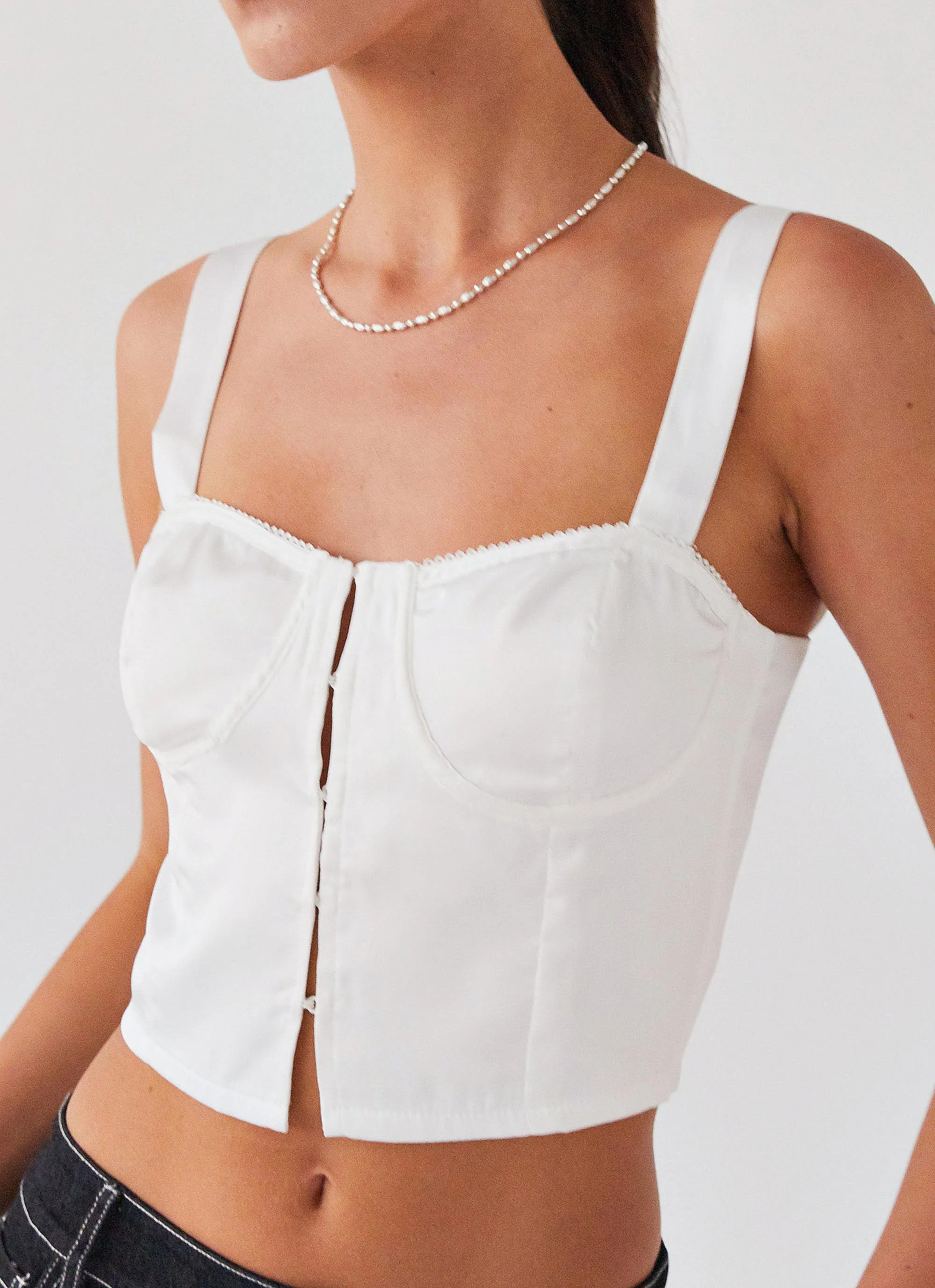 Give Me Love Bustier Top - Pure White sold by Peppermayo product image thumbnail 5
