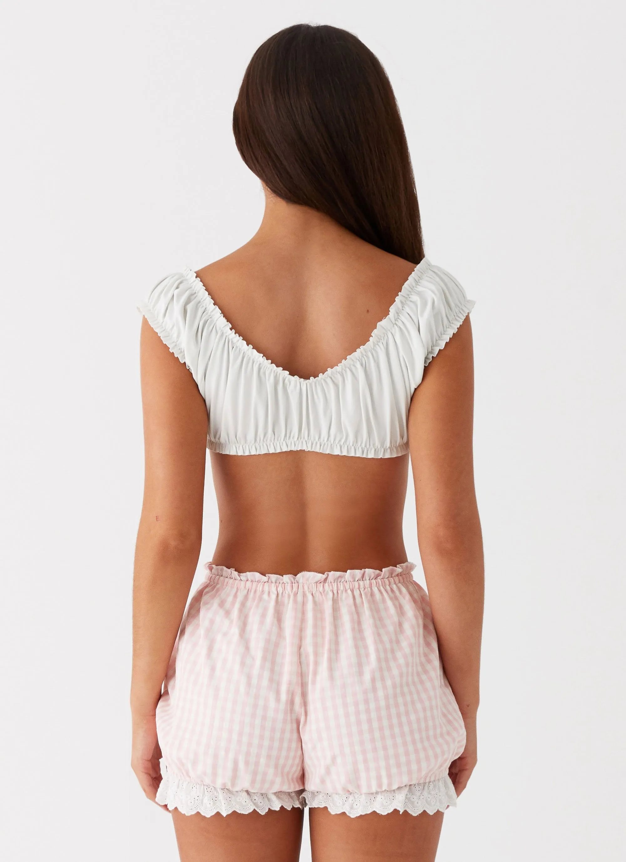 Marcella Crop Top - White sold by Peppermayo product image thumbnail 4