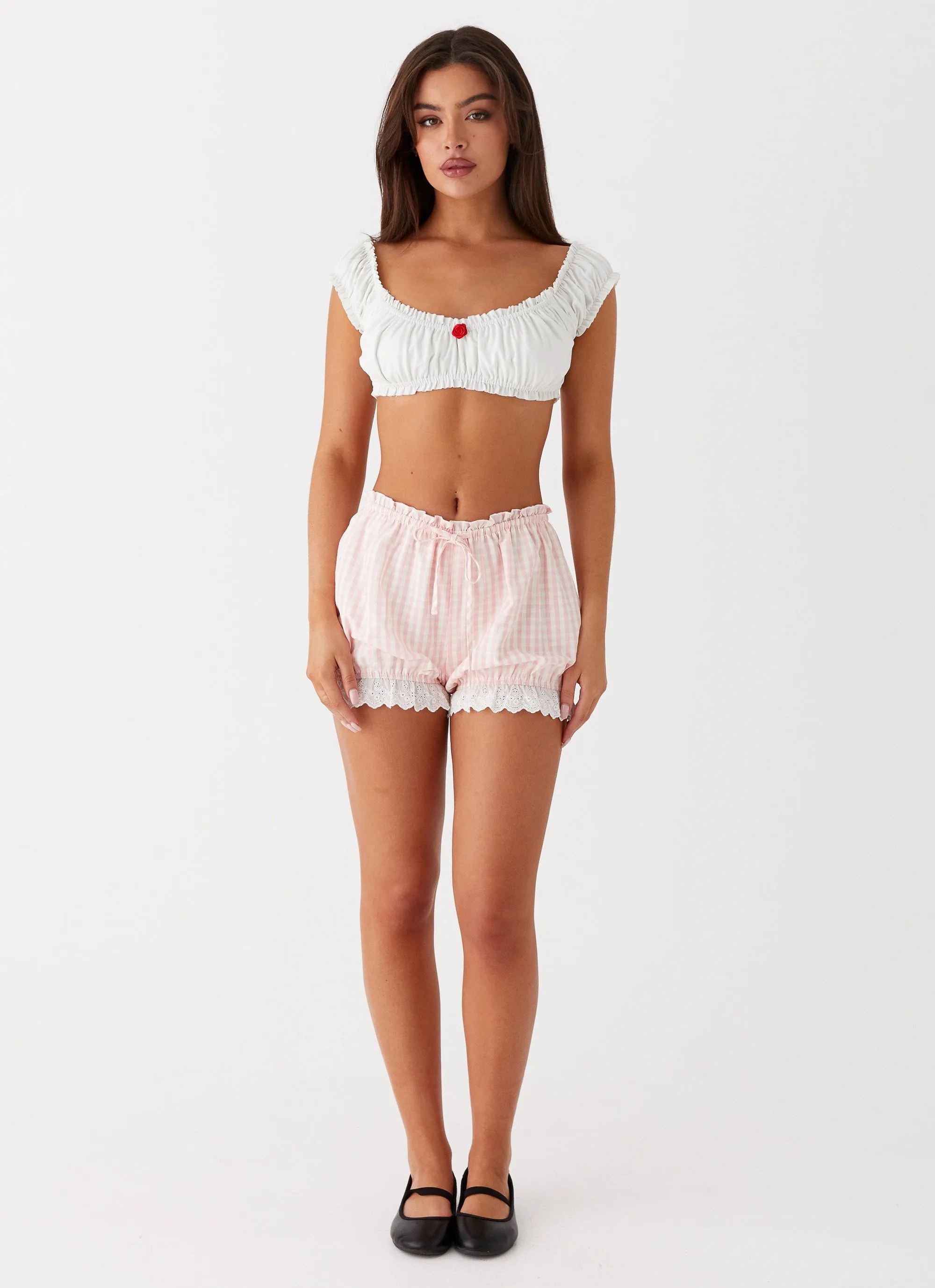 Marcella Crop Top - White sold by Peppermayo product image thumbnail 2