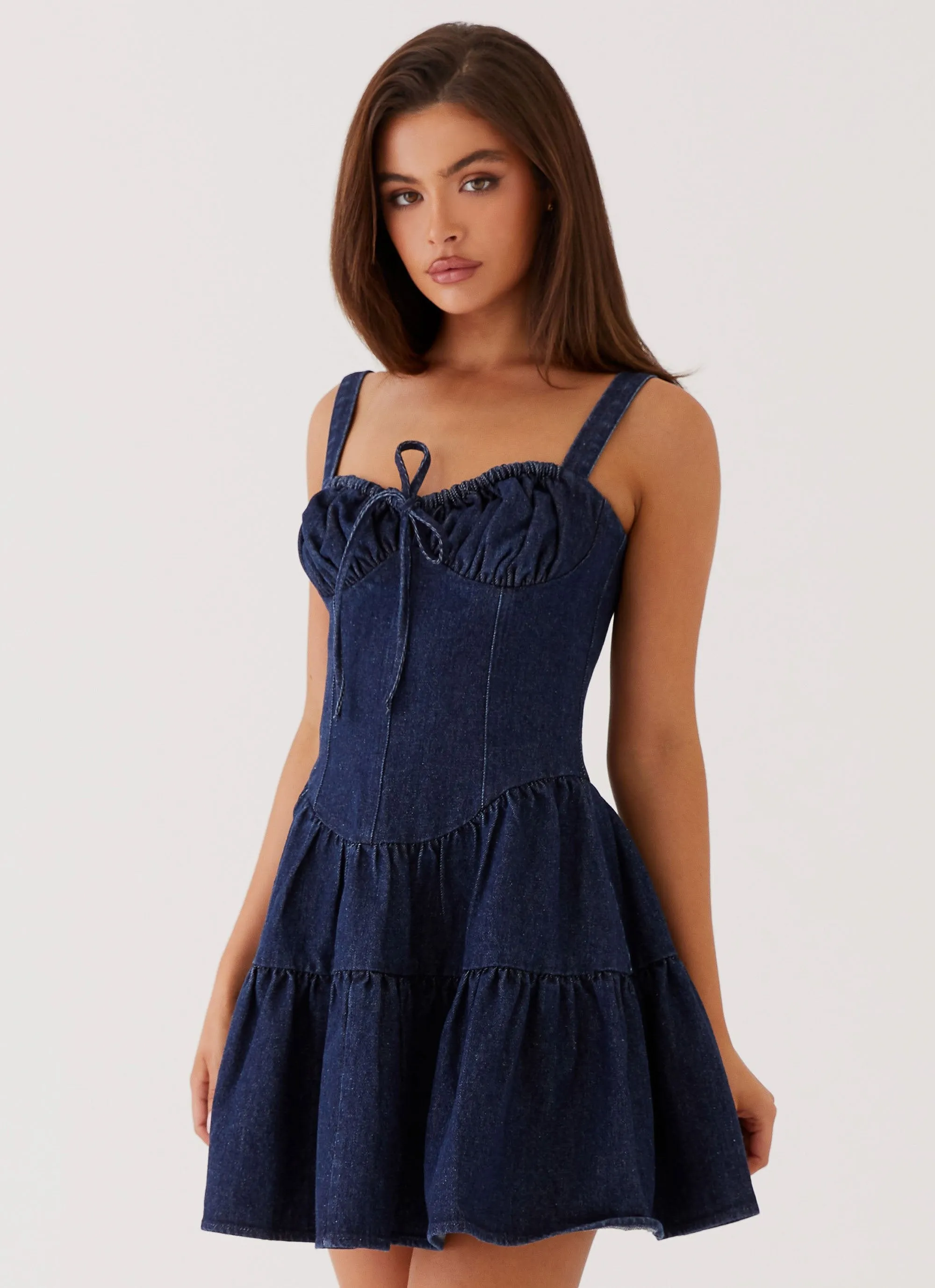 Lucie Denim Mini Dress - Indigo sold by Peppermayo product image thumbnail 3