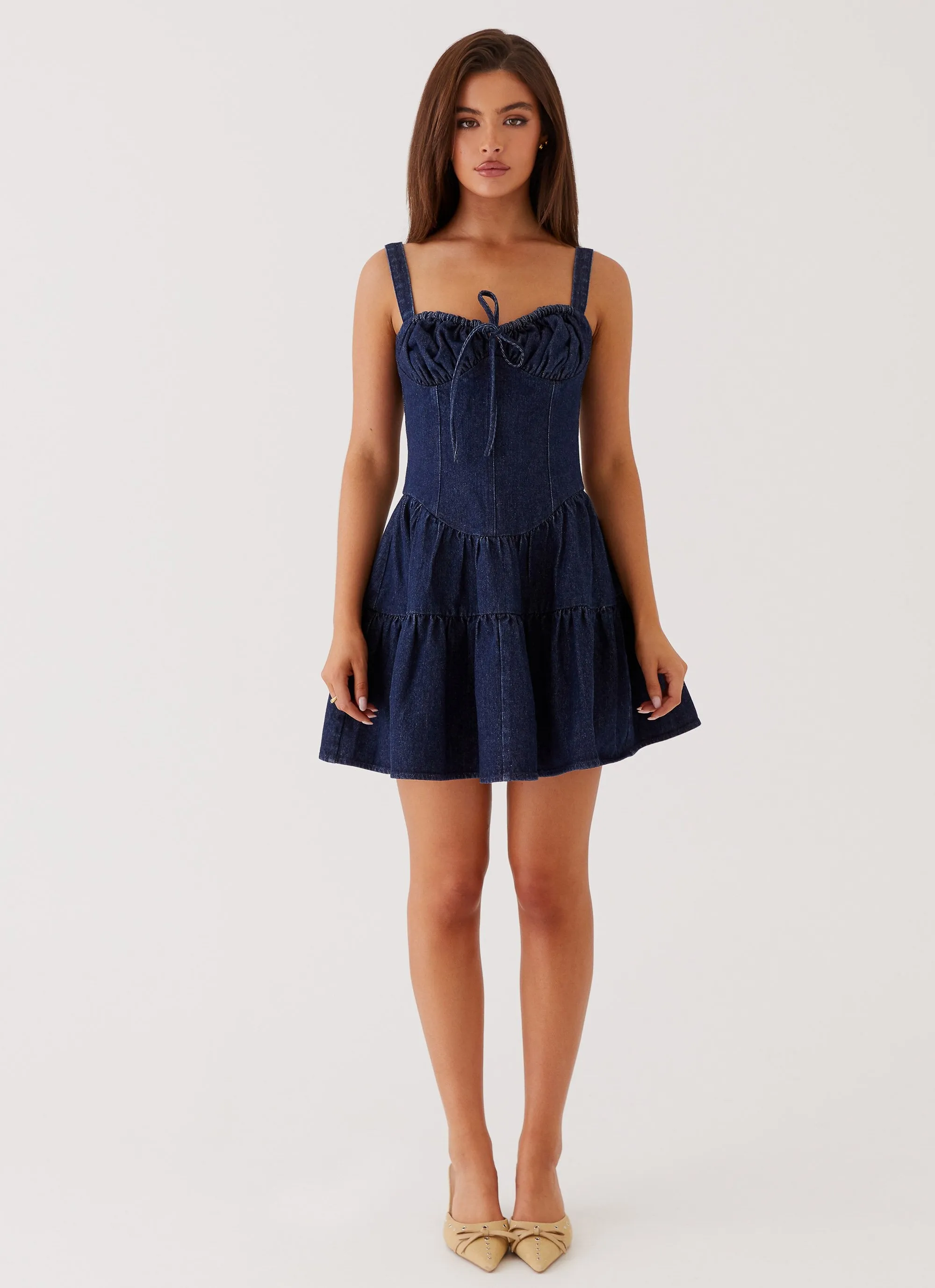 Lucie Denim Mini Dress - Indigo sold by Peppermayo product image thumbnail 2
