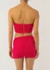 Hattie Mesh Mini Skirt - Magenta sold by Peppermayo