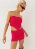 Hattie Mesh Mini Skirt - Magenta sold by Peppermayo