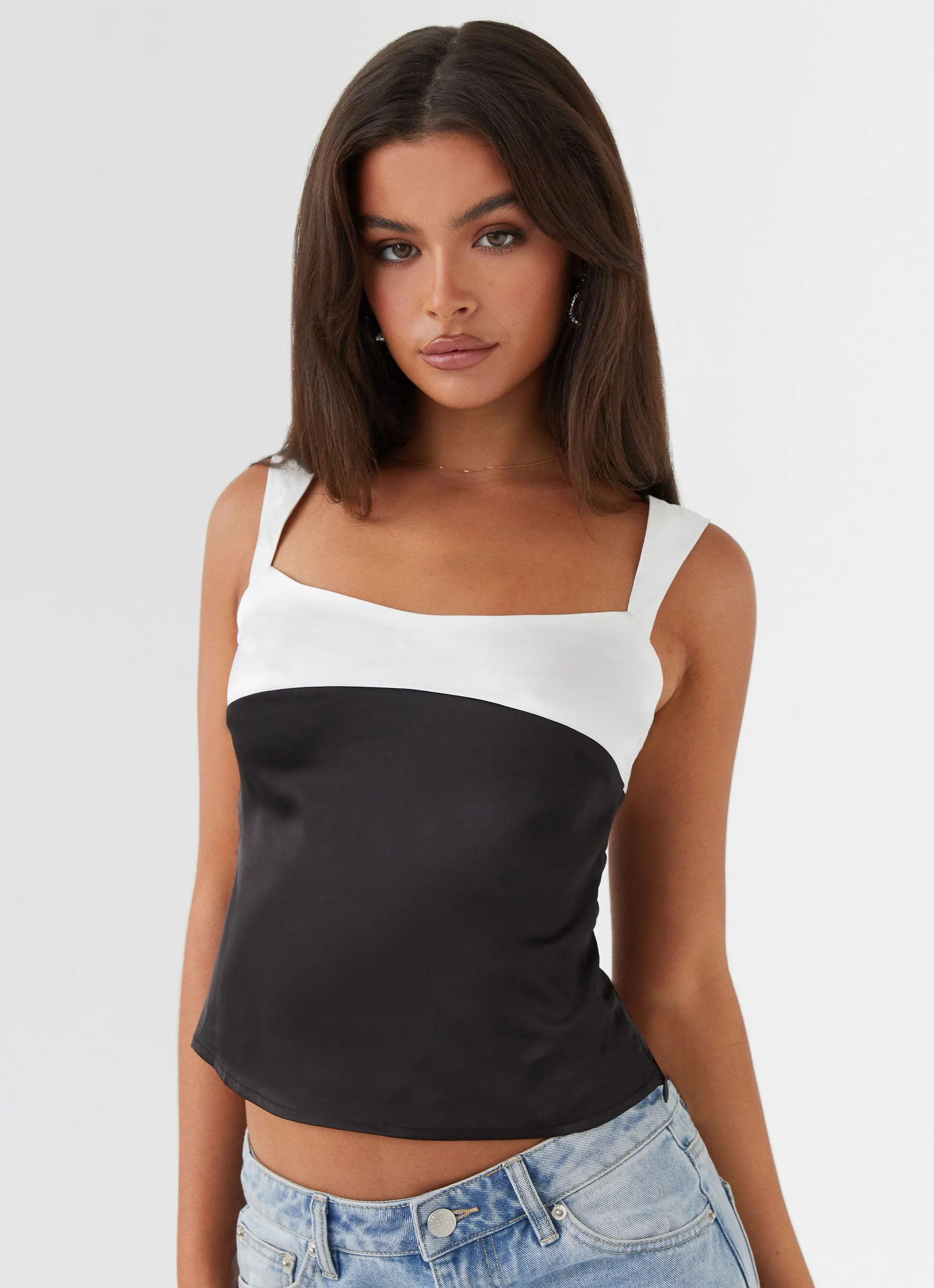 Lylah Satin Top - Onyx sold by Peppermayo product image thumbnail 5