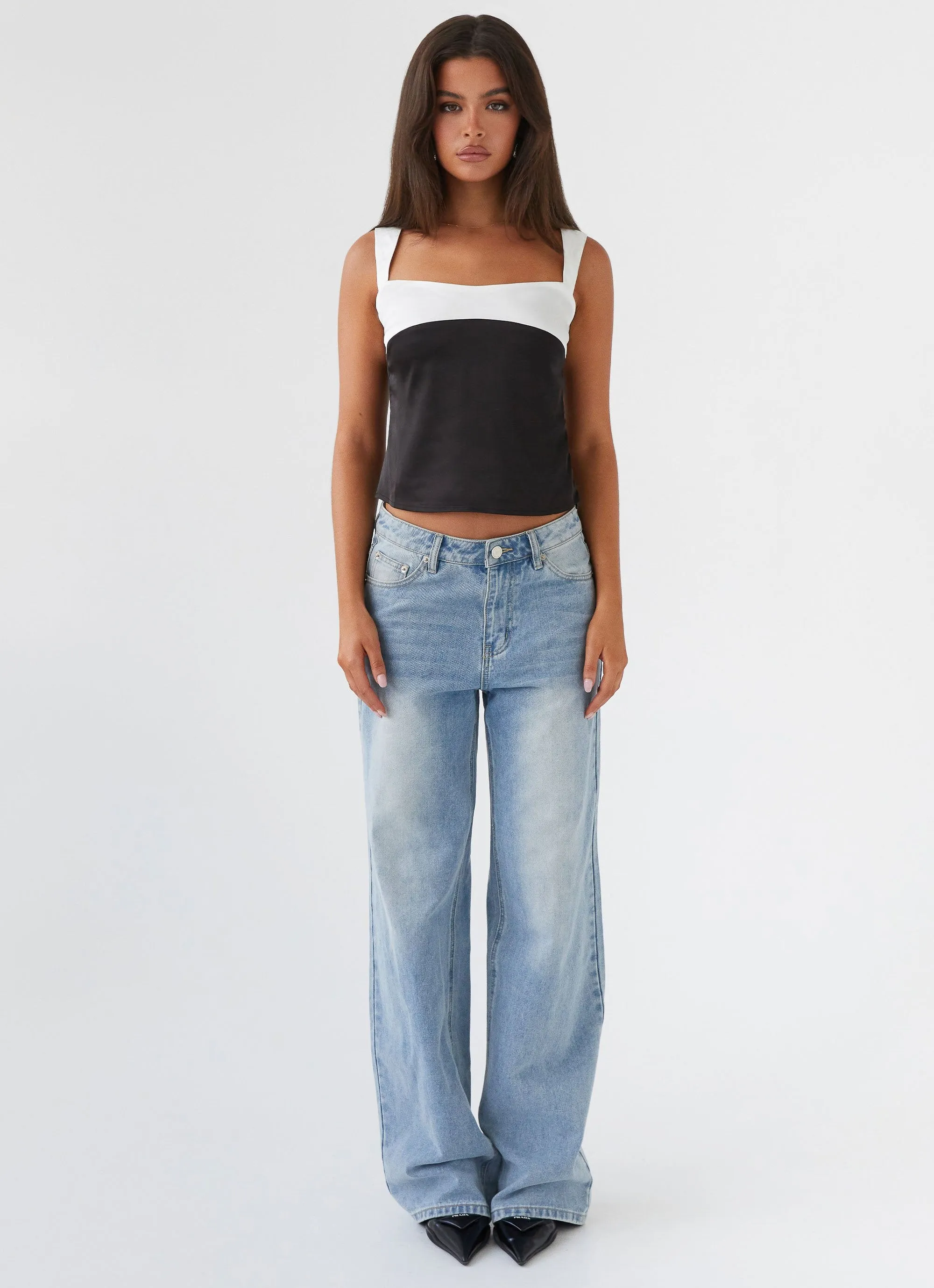 Lylah Satin Top - Onyx sold by Peppermayo product image thumbnail 2