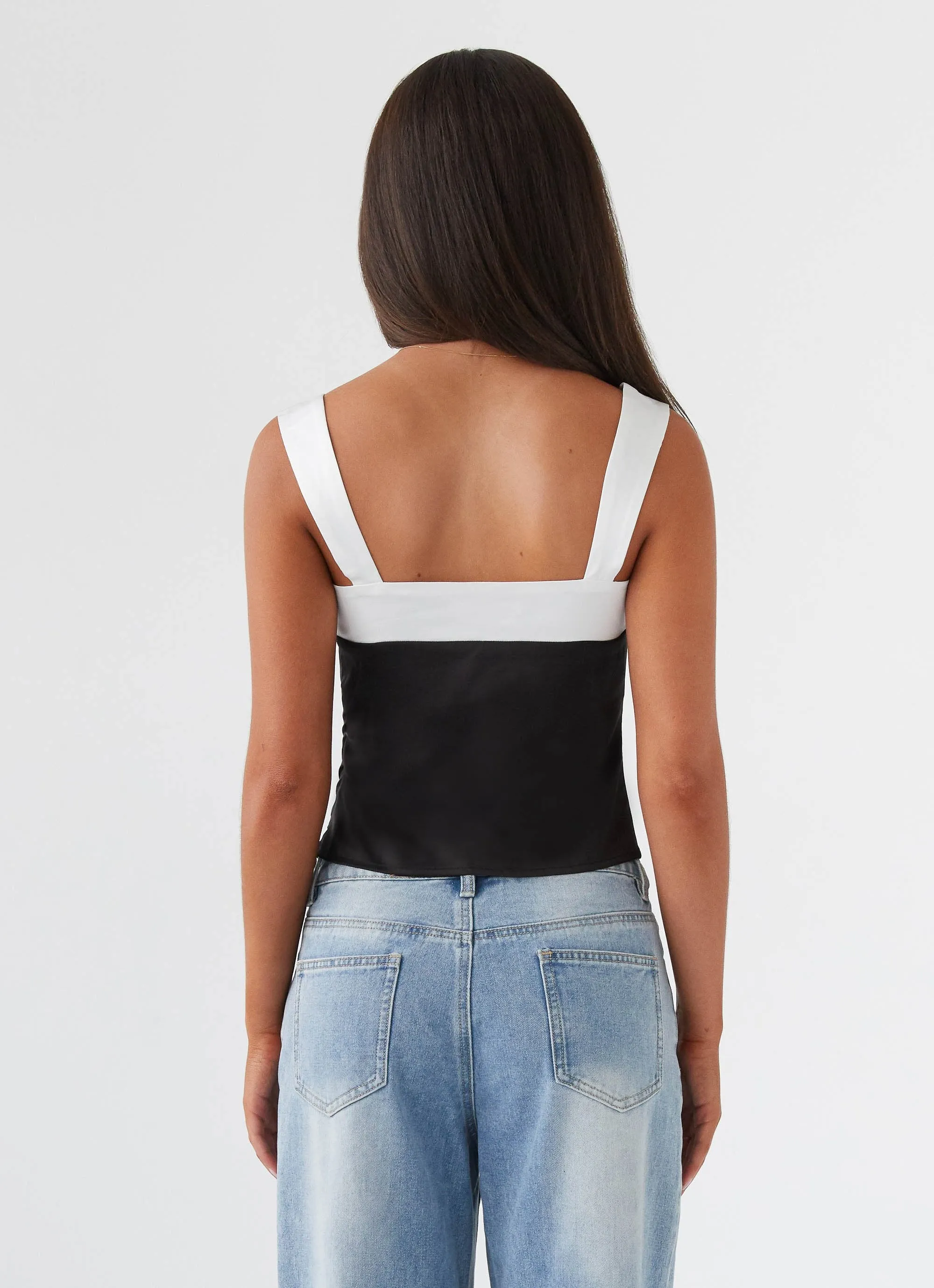 Lylah Satin Top - Onyx sold by Peppermayo product image thumbnail 4